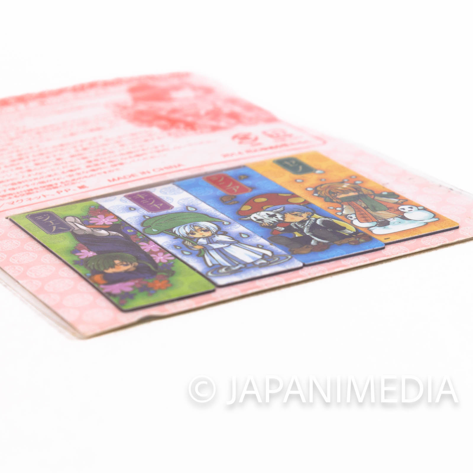 Yona of the Dawn Four Seasons Magnet Clip 4pc set [Kija / Jaeha / Sinha / Zeno] JAPAN