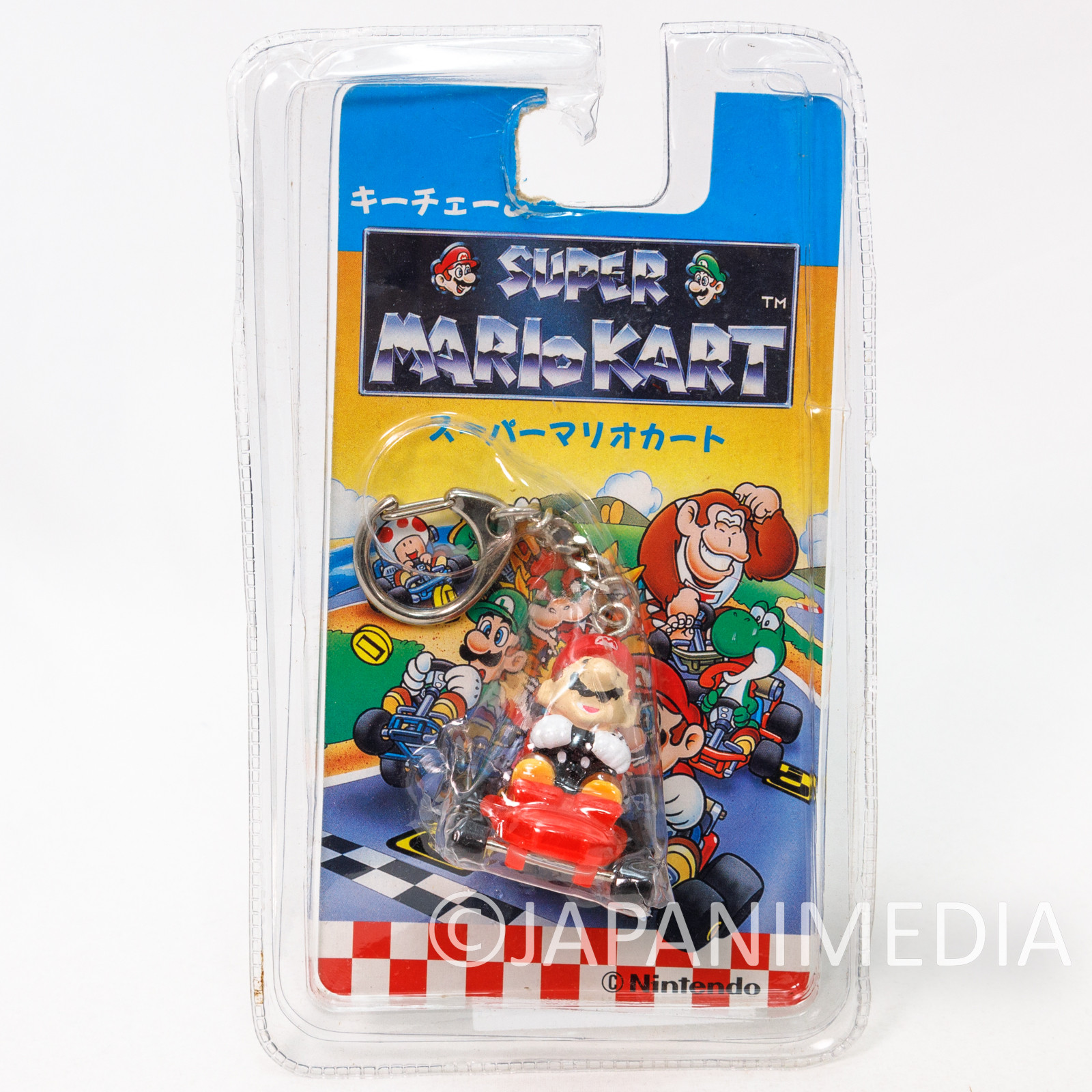 Retro RARE!! Super Mario Kart Figure Keychain SNES FAMICOM ESTONA NINTNEDO