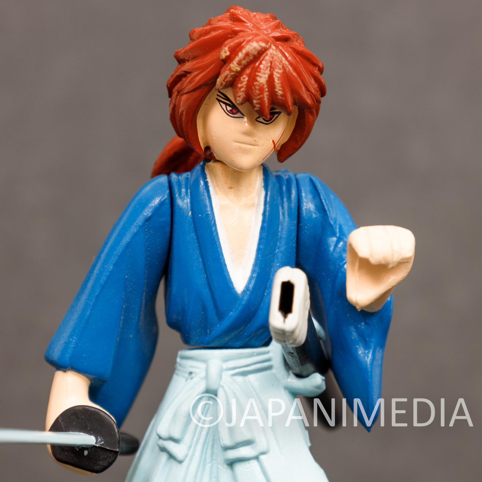 Retro RARE! Rurouni Kenshin Himura Kenshin Battousai ver. Mini Figure Kabaya