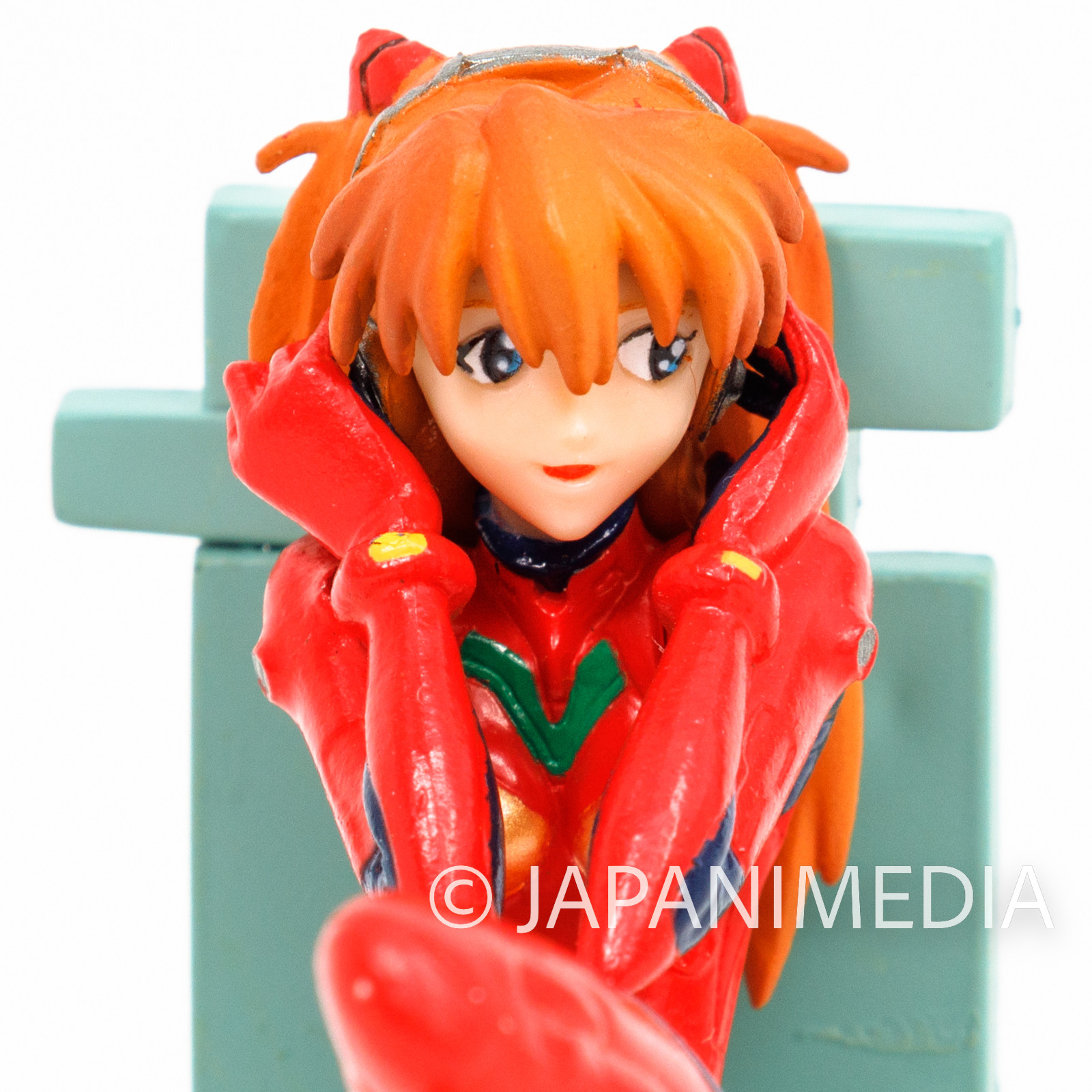 Evangelion Asuka Langley Sitting Mini Figure BANDAI JAPAN