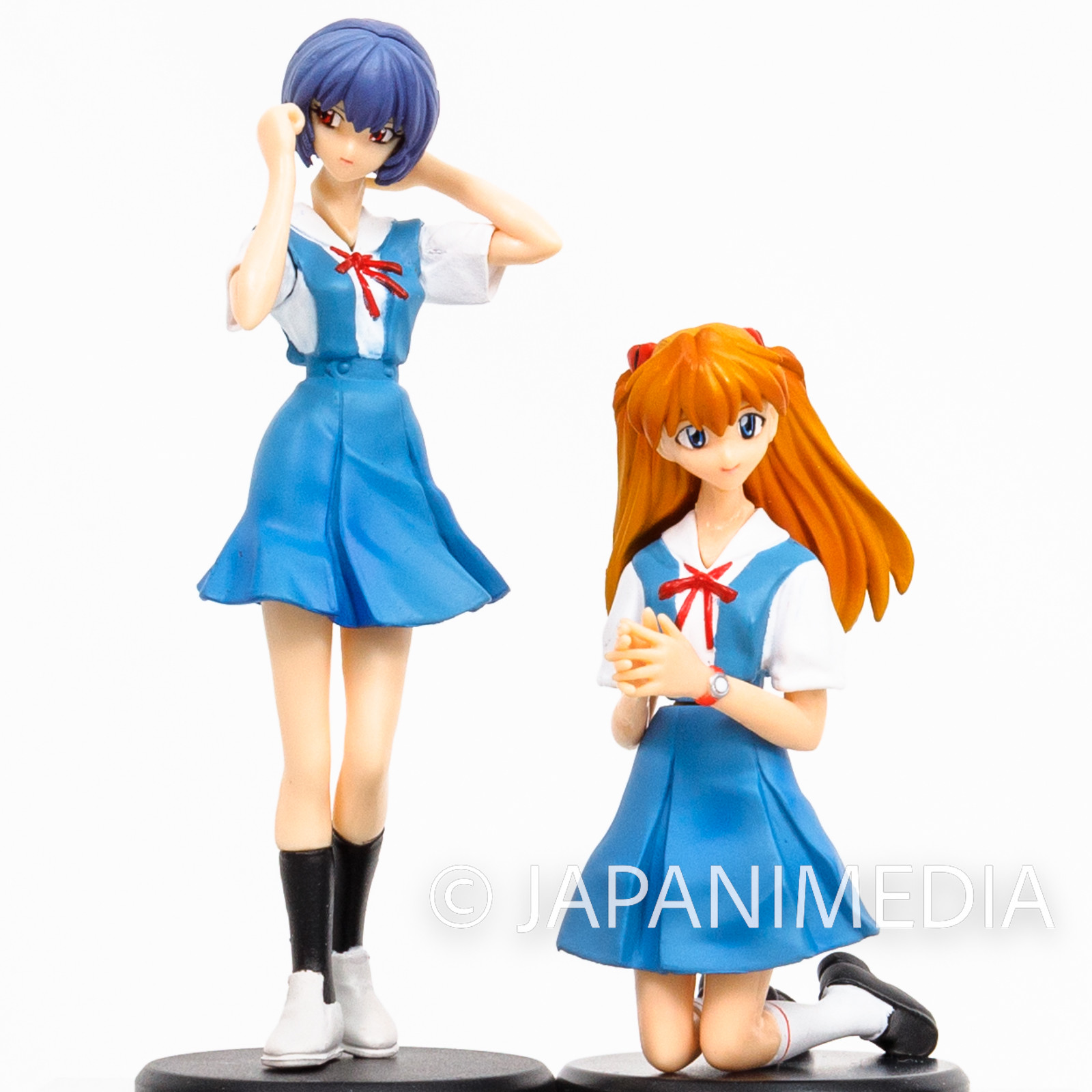 Evangelion Asuka Langley & Rei Ayanami School Uniform Mini Figure Set BANDAI