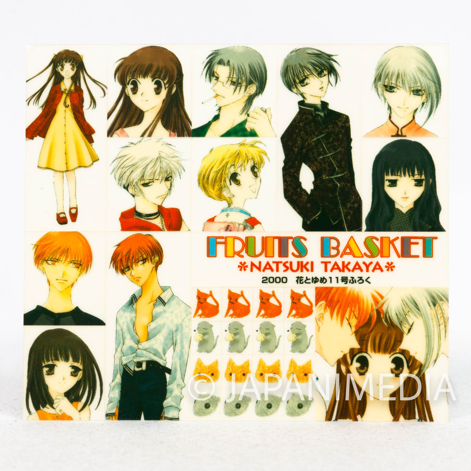 Fruits Basket Sticker sheet 3pc Set JAPAN MANGA