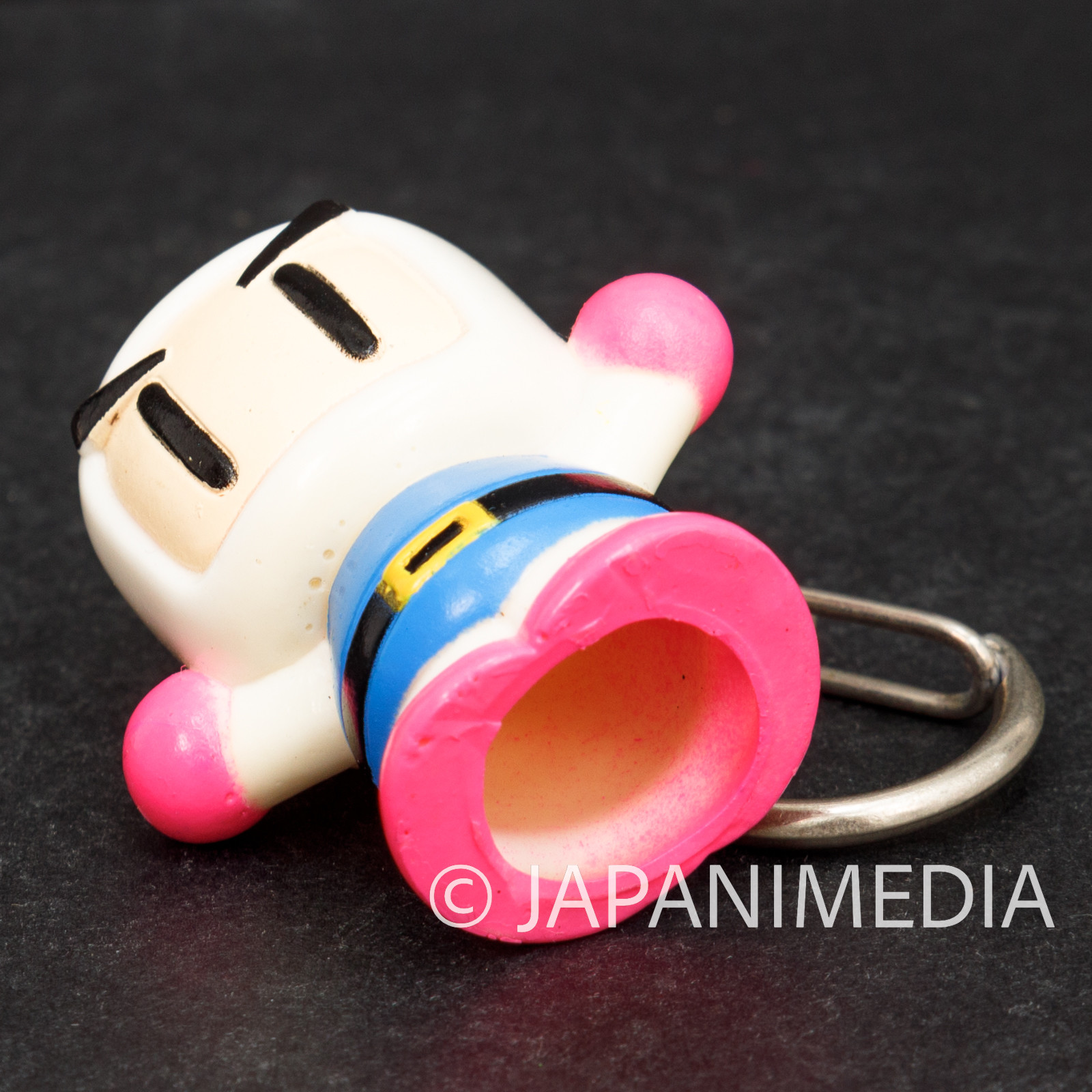 Retro RARE! Bomberman Soft Vinyl Figure Keychain Hudson JAPAN GAME FAMICOM NES