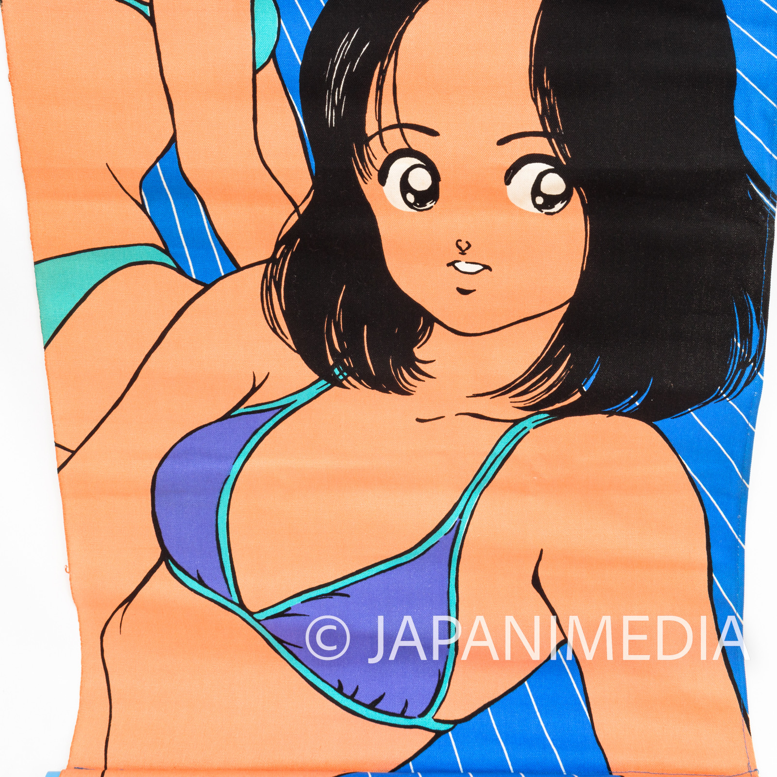 Retro RARE! H2 Hikari Amamiya & Haruka Koga Promotion Cloth Tapestry / Mitsuru Adachi