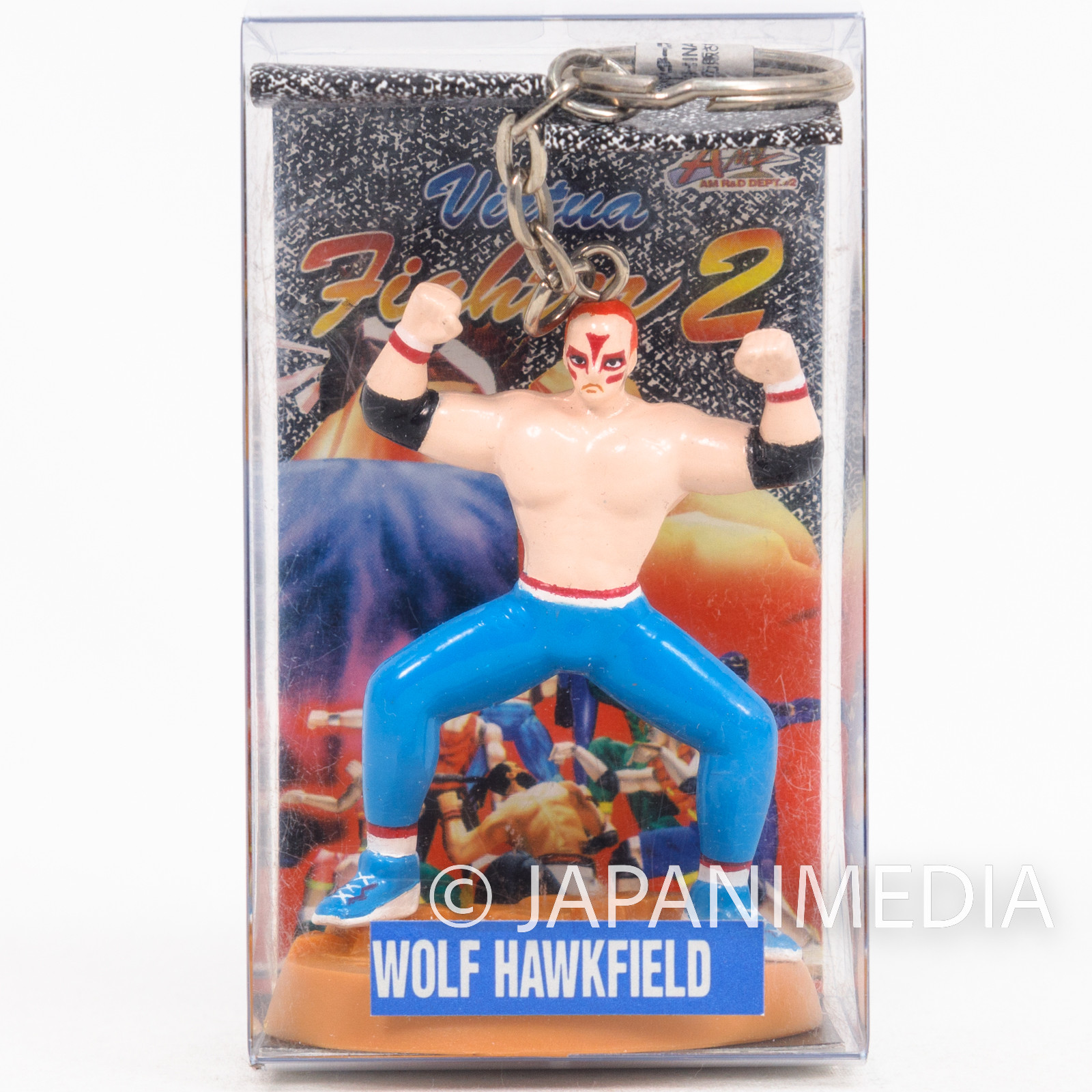 Virtua Fighter Wolf Hawkfield Figure Keychain SEGA JAPAN