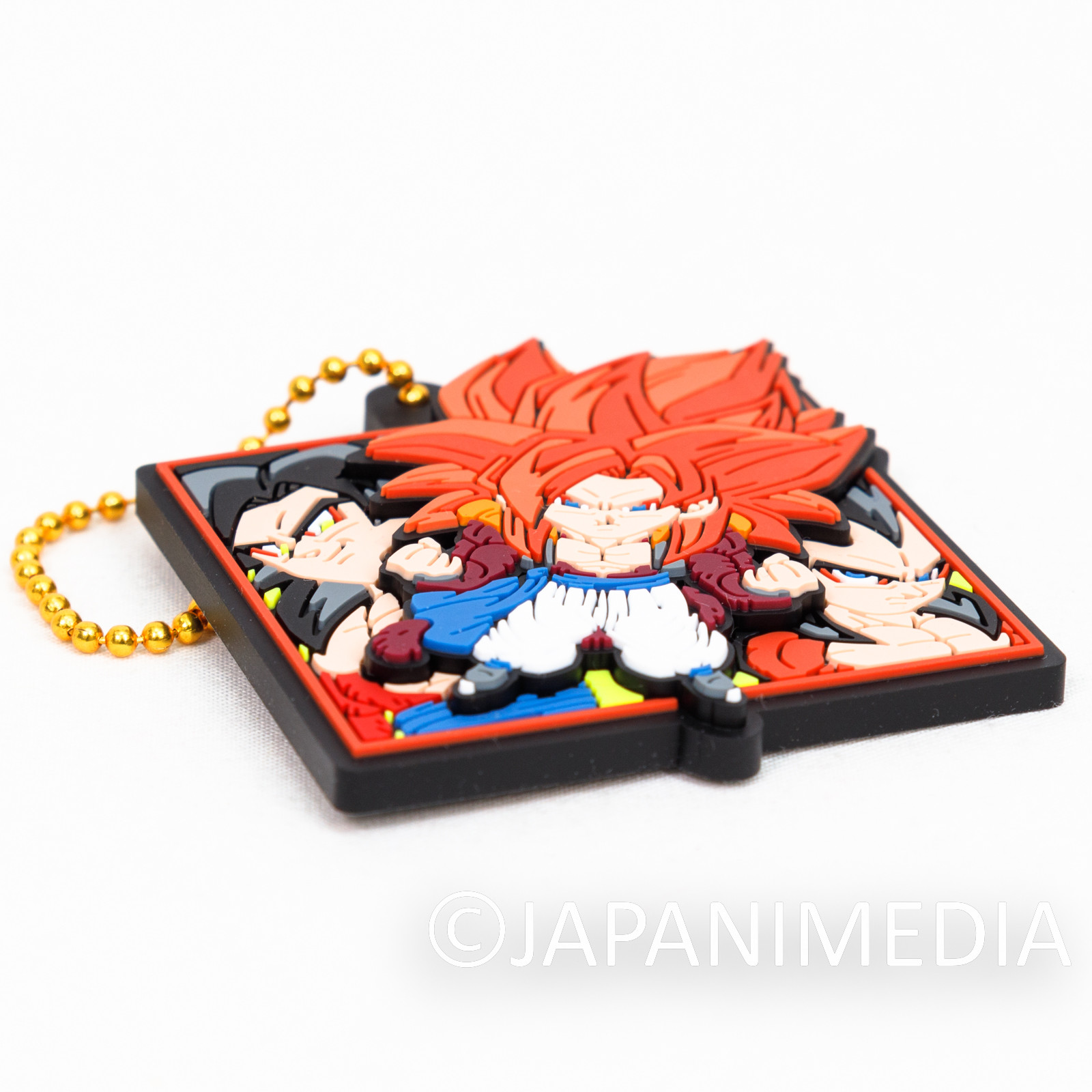 Dragon Ball Illustration Rubber Mascot Ballchain #10 Gogeta Gokou Vegeta BANDAI