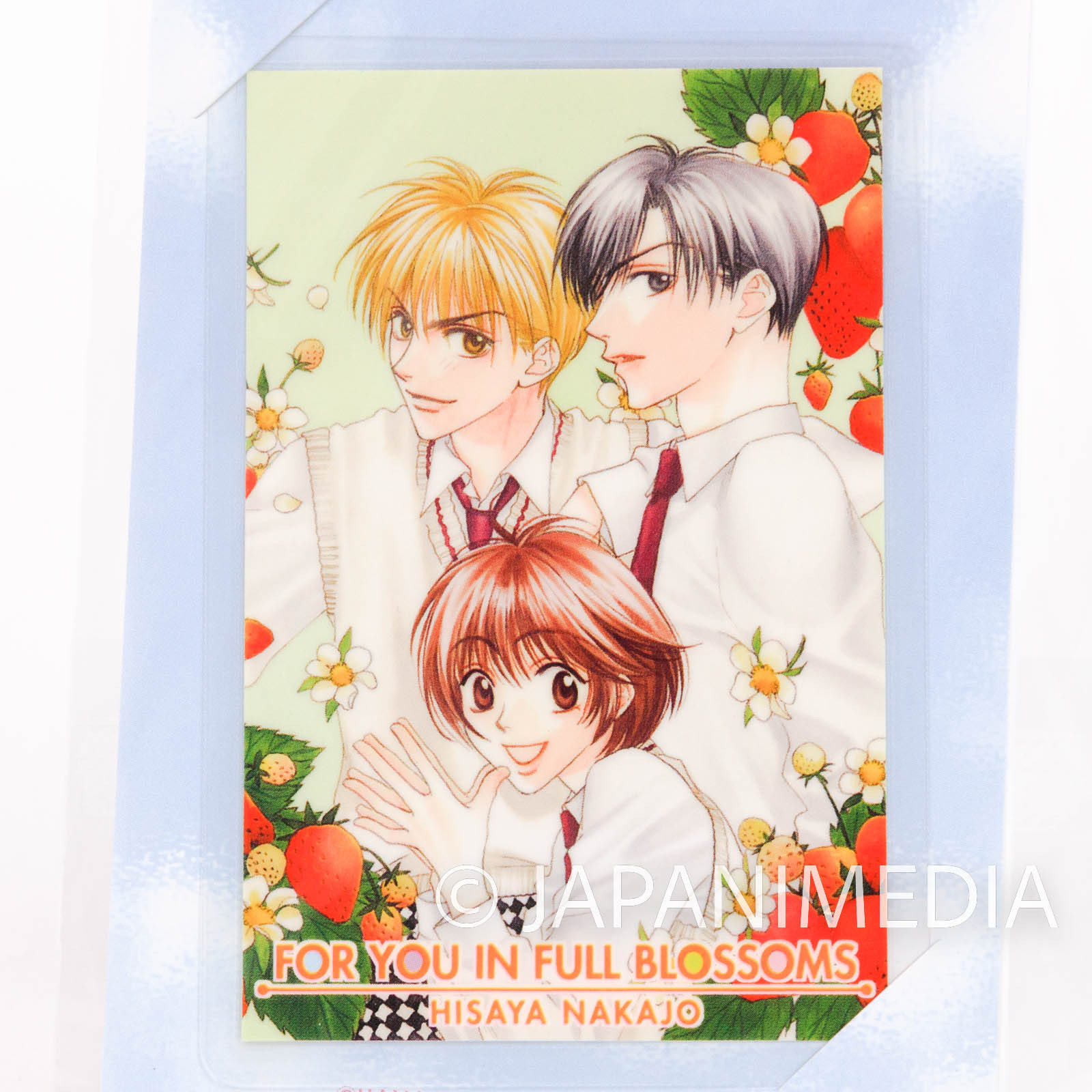 Hana-Kimi Petit Kira Charm Fastener accessories & Laminated card Set [Mizuki / Sano / Nakatsu] JAPAN MANGA 1