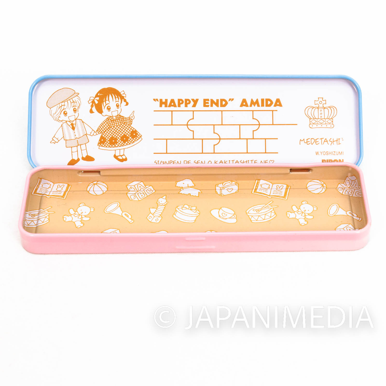 Marmalade Boy Miki & Yuu Pen Case Set [Pen Case/Pencil/Eraser/Ruler]  Ribon Magazine JAPAN