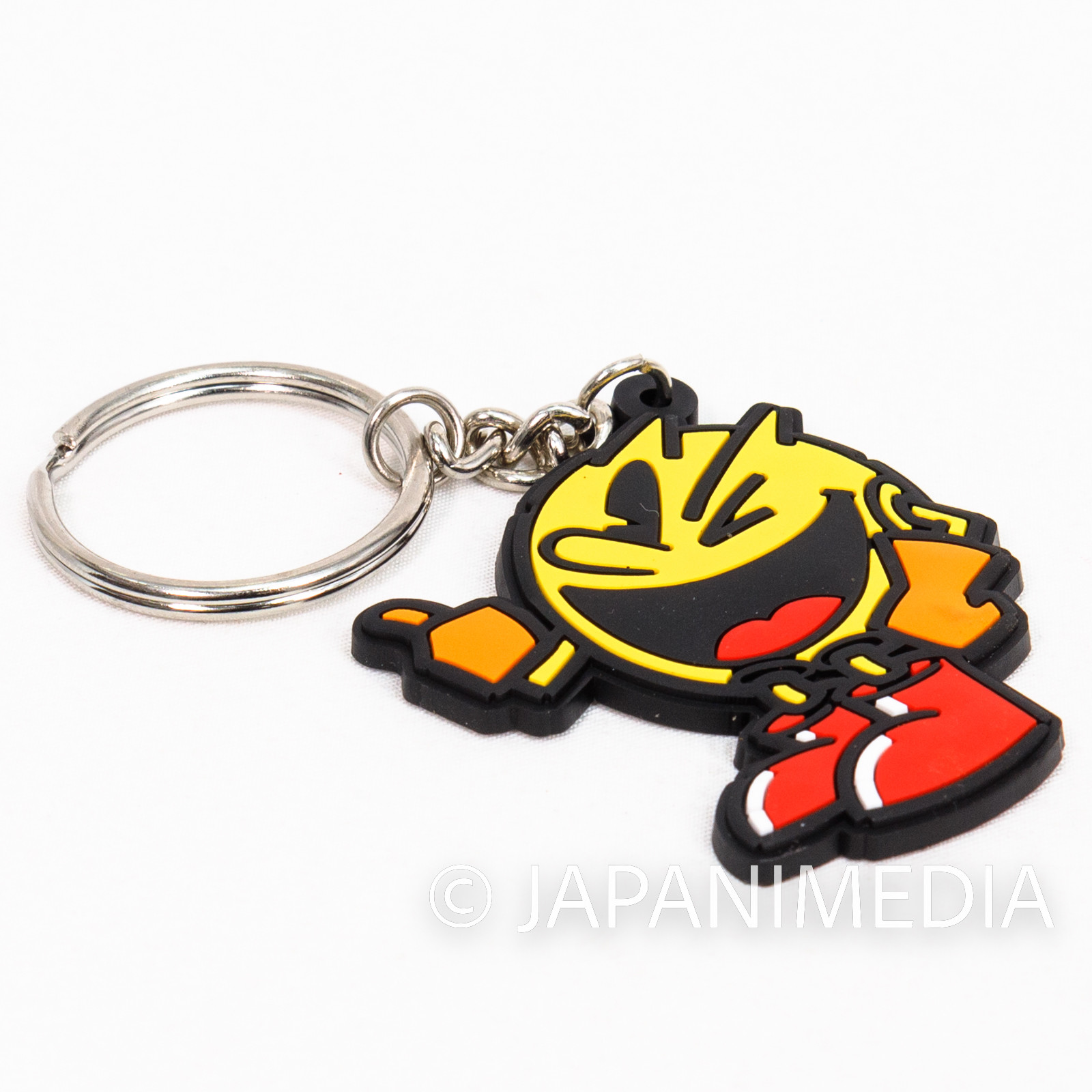 Pac-man Rubber Mascot Keychian Namco