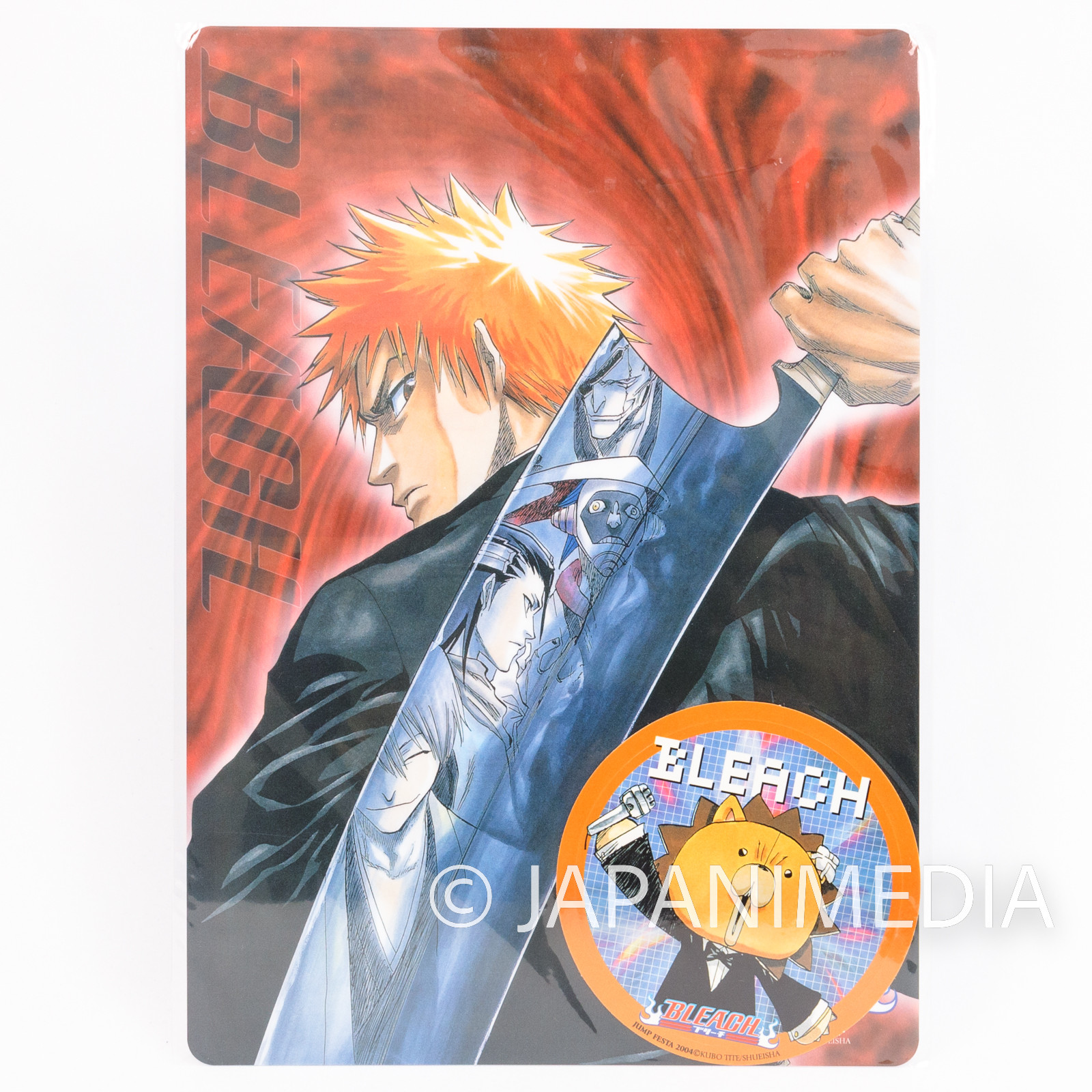 BLEACH Ichigo Kurosaki Plastic Pencil Board Pad Shitajiki w/ Sticker Shonen Jump