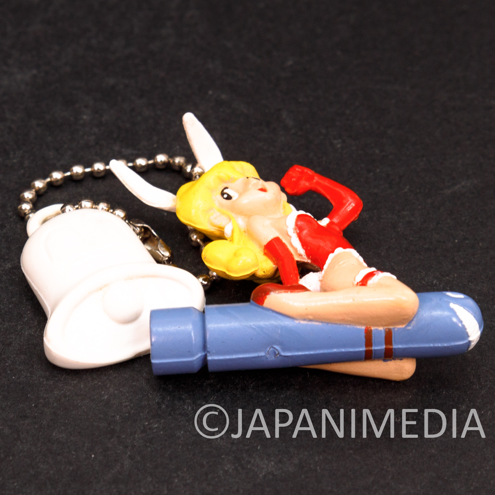 Retro RARE! Parodius Akane Figure Ballchain /KONAMI