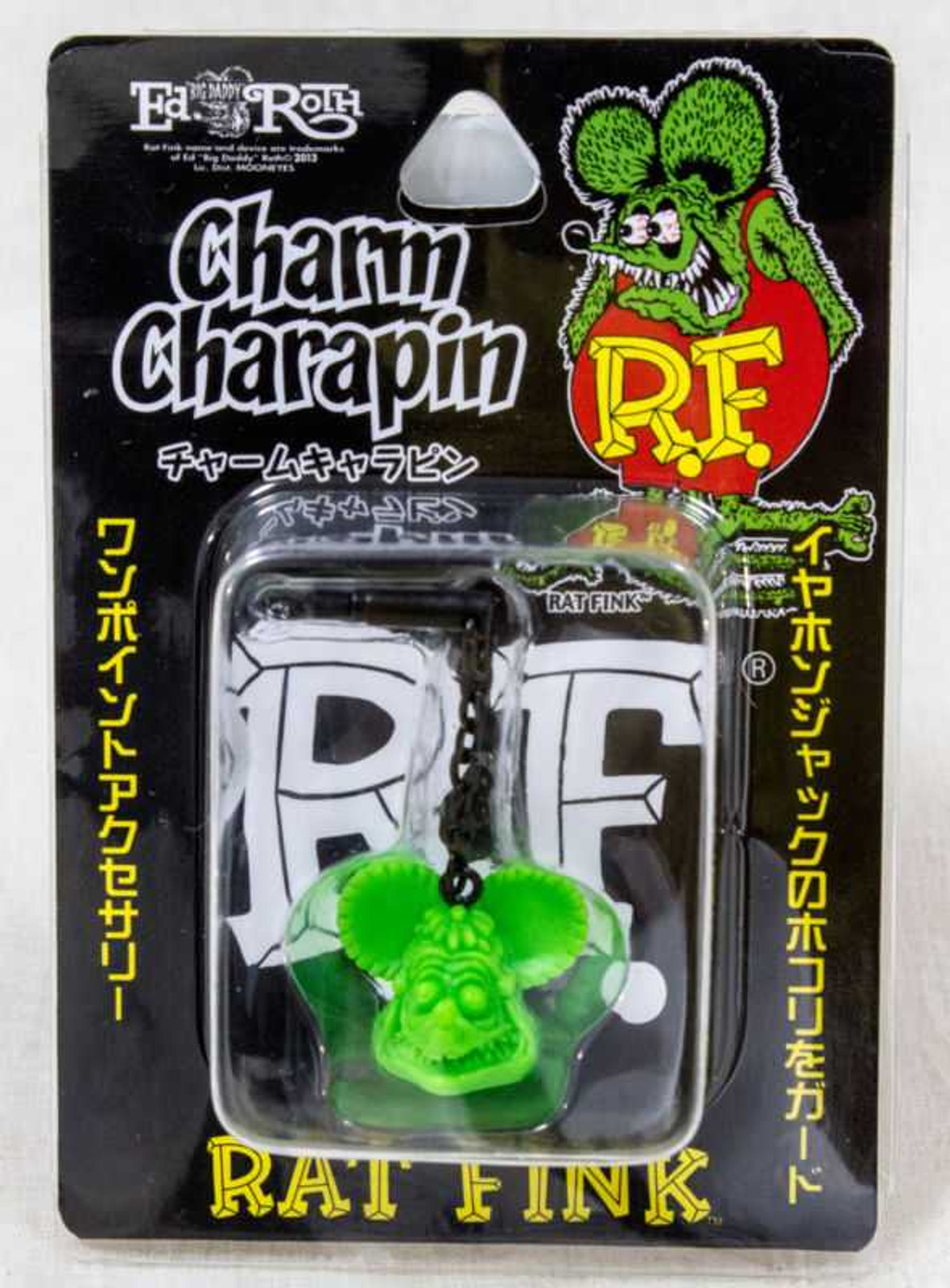 RAT FINK Green Ver. Charm Charapin for Smart Phones for Earphone Jack Japanimedia Store FRONT RAT FINK Green Ver. Charm Charapin for Smart Phones for Earphone Jack Japanimedia Store FRONT