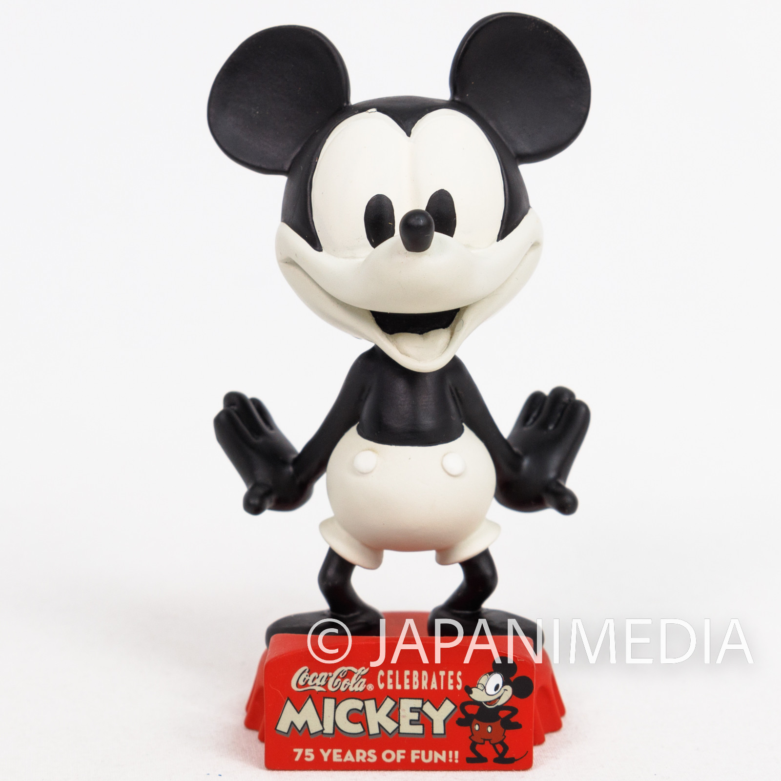 Disney Mickey Mouse 75 Years of FUN Coca-Cola Full Face Bobble Head Figure 2