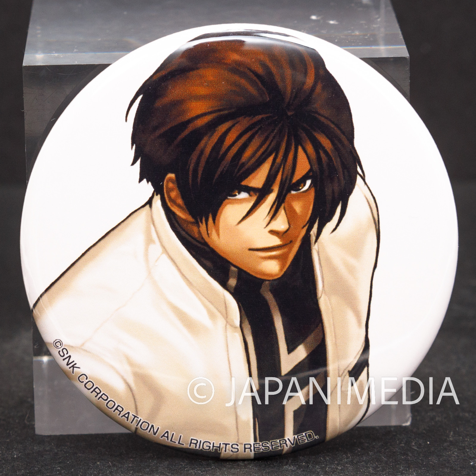 KOF King of Fighters Kyo Kusanagi Can Badge Pins SNK JAPAN