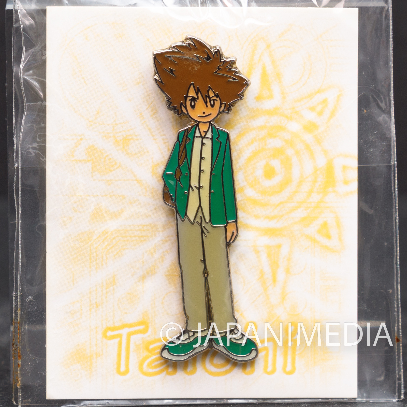 Retro RARE! Digimon Adventure 02 Taichi Yagami Tai Kamiya Metal Pins