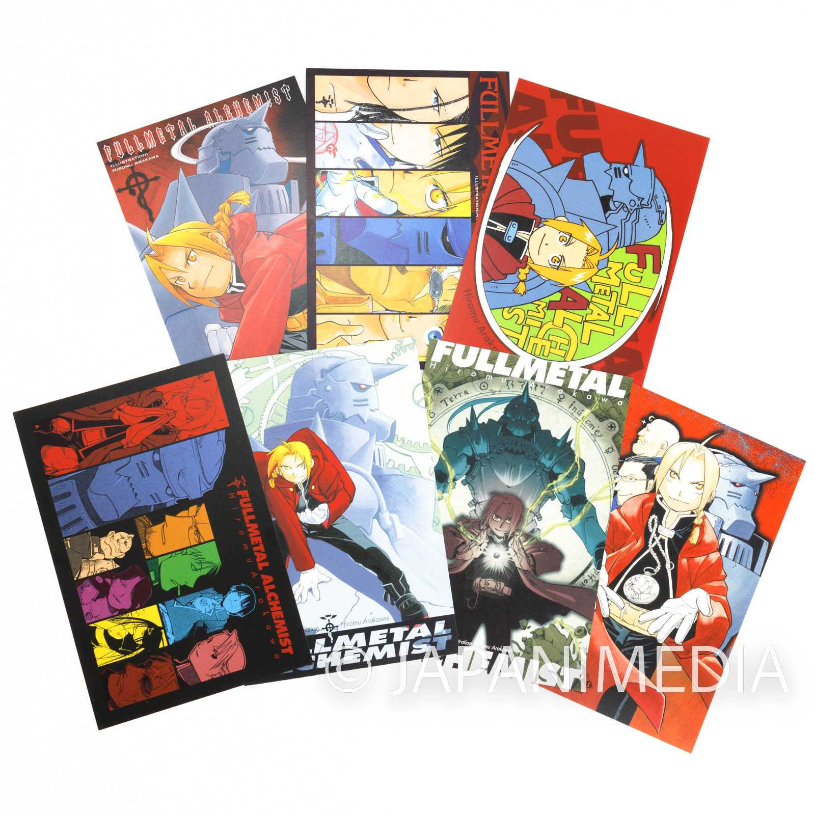 FullMetal Alchemist Postcards (26pc) & Postcards File Holder Set JAPAN Japanimedia Store
