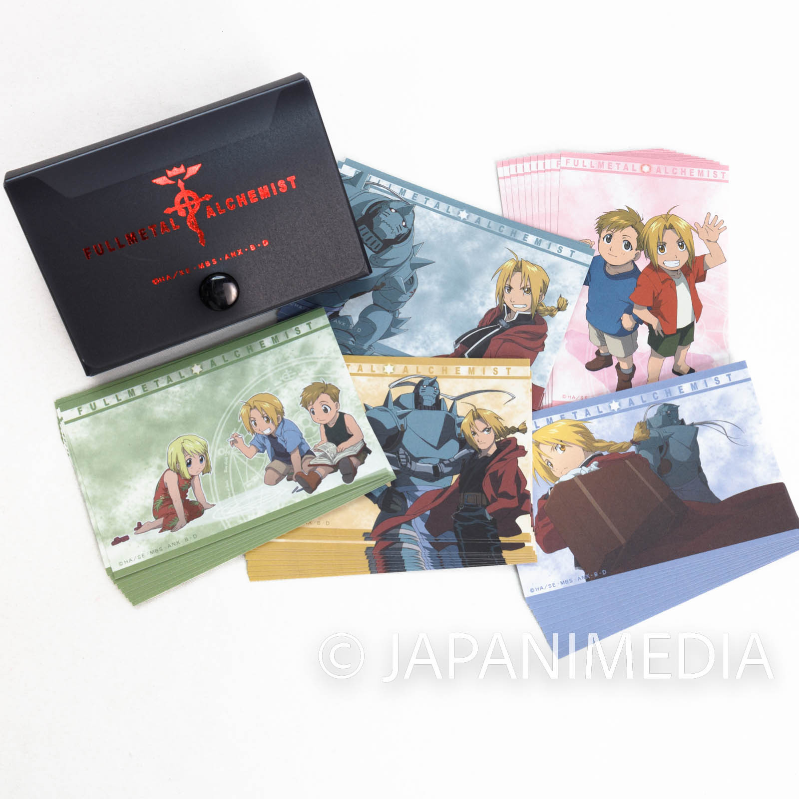FullMetal Alchemist  Message card (50pc) with Card case Set [A] JAPAN ANIME