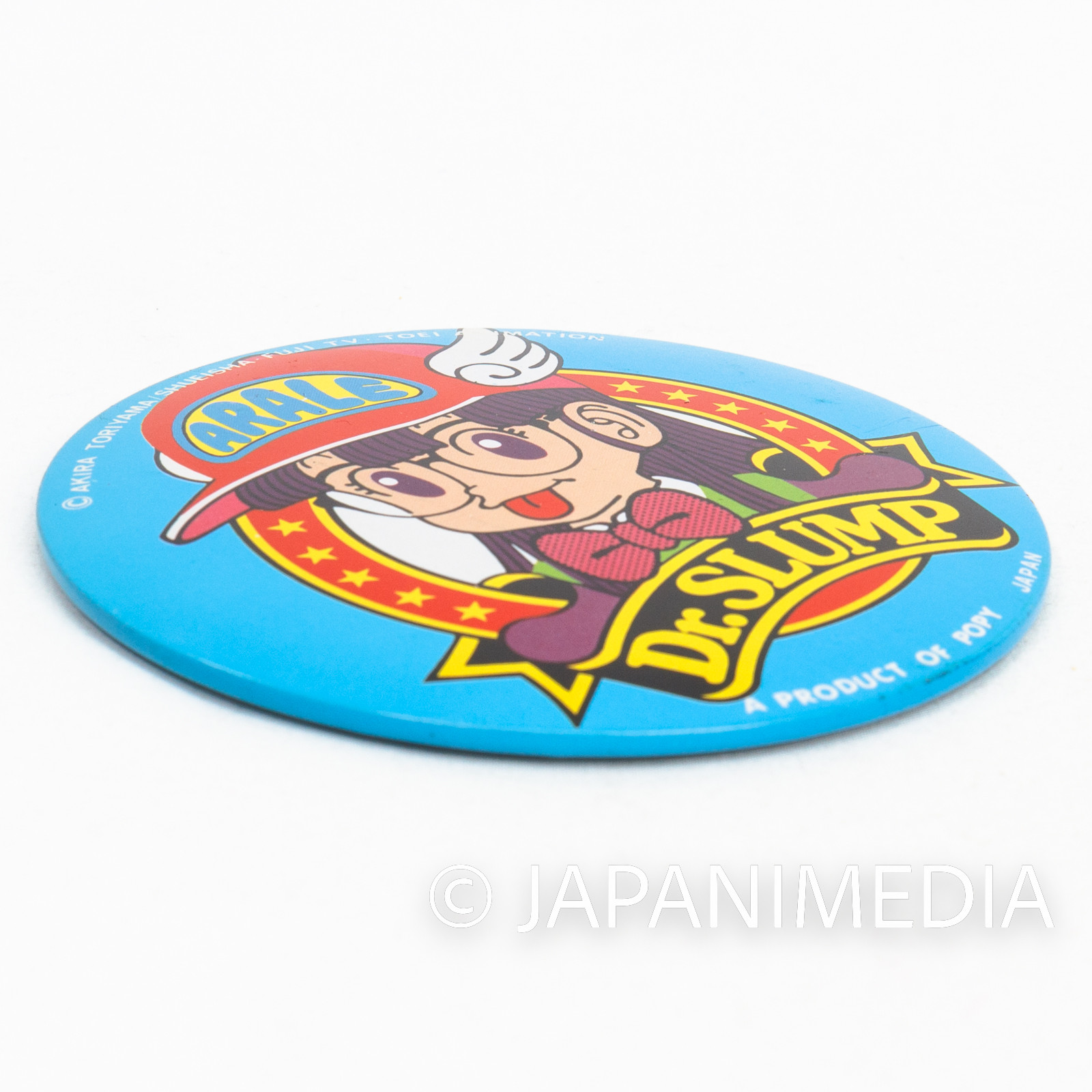 Retro RARE! Dr. Slump Arale chan 4" Big Can Button Badge Pins #1 POPY