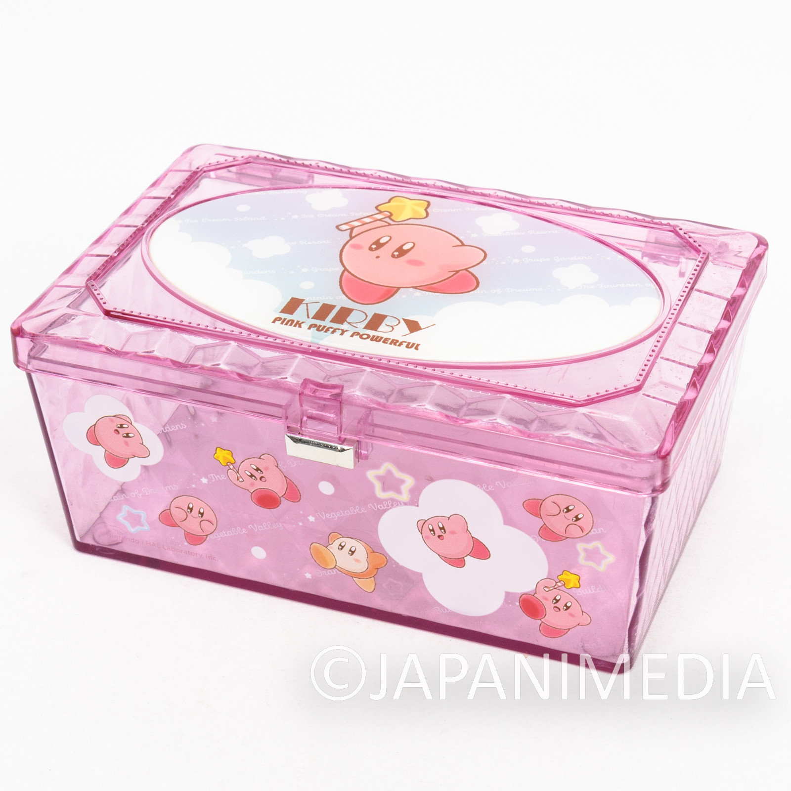 Kirby Super Star Plastic Case Box Pink JAPAN GAME NINTNEDO