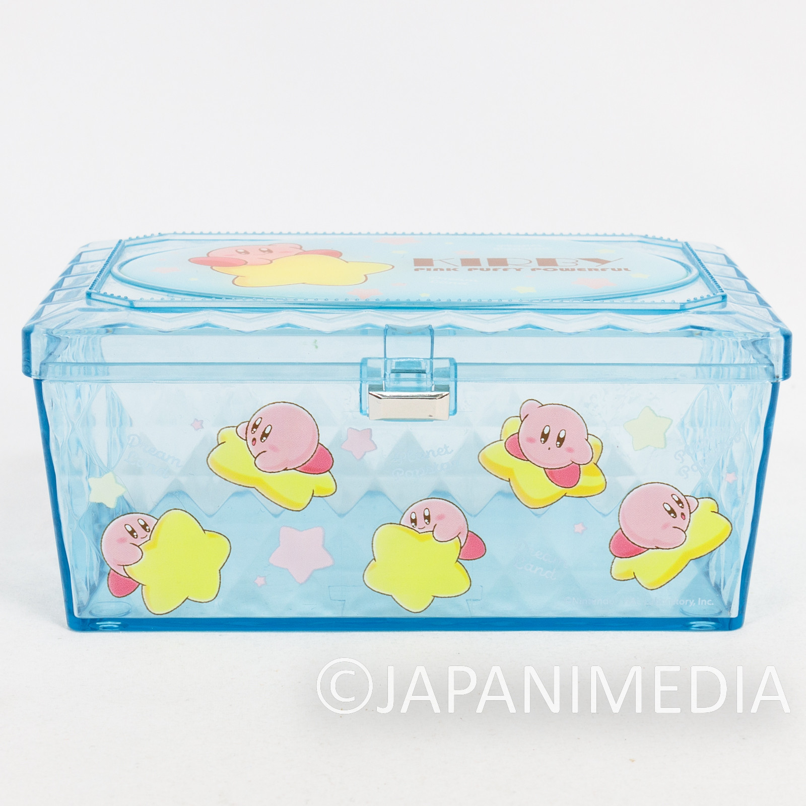 Kirby Super Star Plastic Case Box Blue JAPAN GAME NINTNEDO