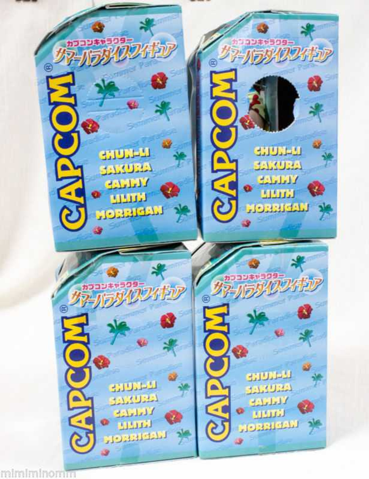[Set of 5] Street Fighter & Darkstalkers Capcom Character Summer Paradise Figure Another color ver. [Chun-Li / Sakura / Cammy / Morrigan / Lilith] JAPAN GAME