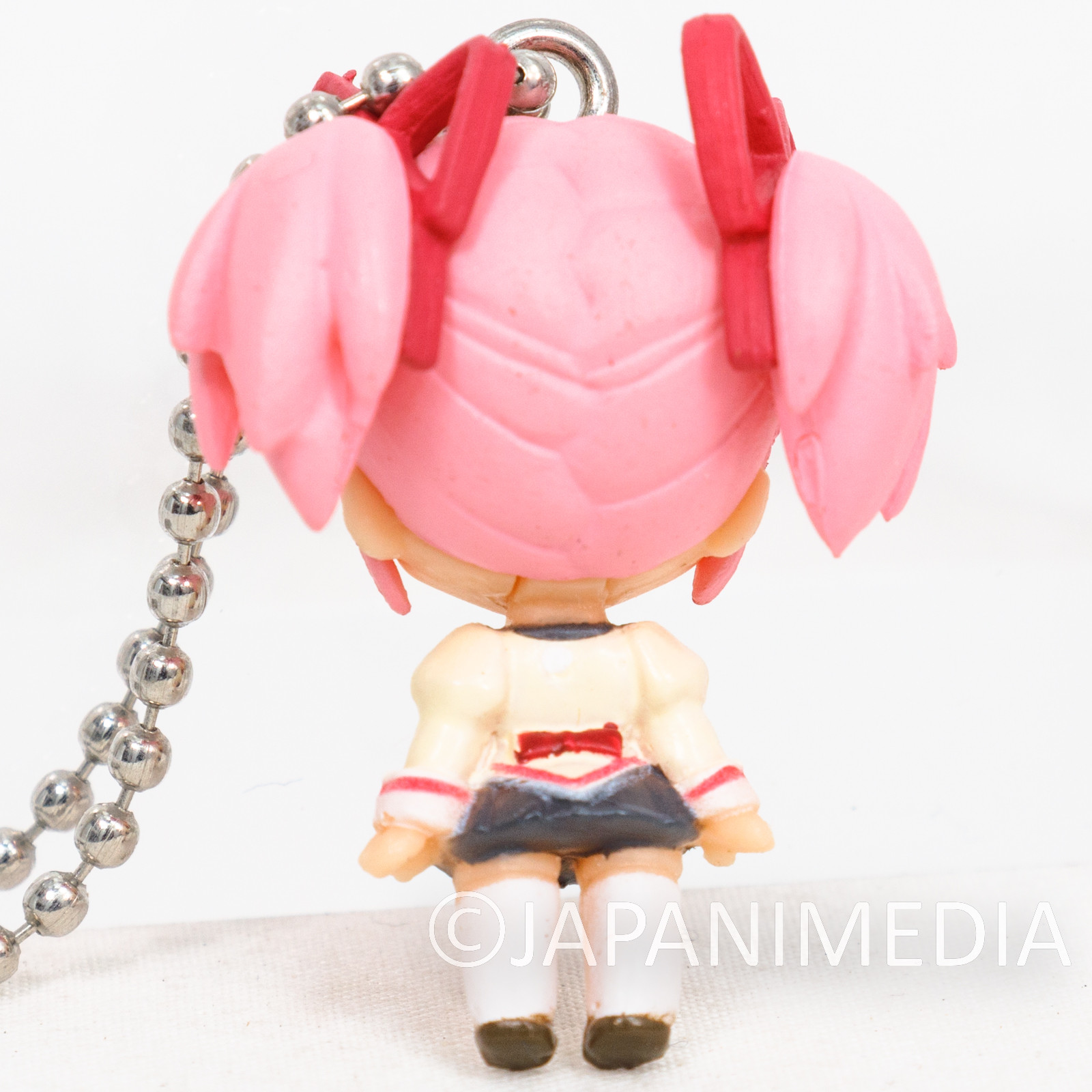 Puella Magi Madoka Magica Kaname Madoka School Uniform Figure w/Plate Ballchain