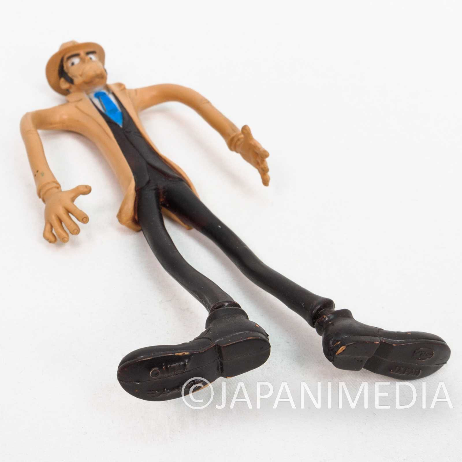 Retro RARE! Lupin the Third ZENIGATA Bendable Rubber Figure 8" Monkey Pose Japanimedia Store