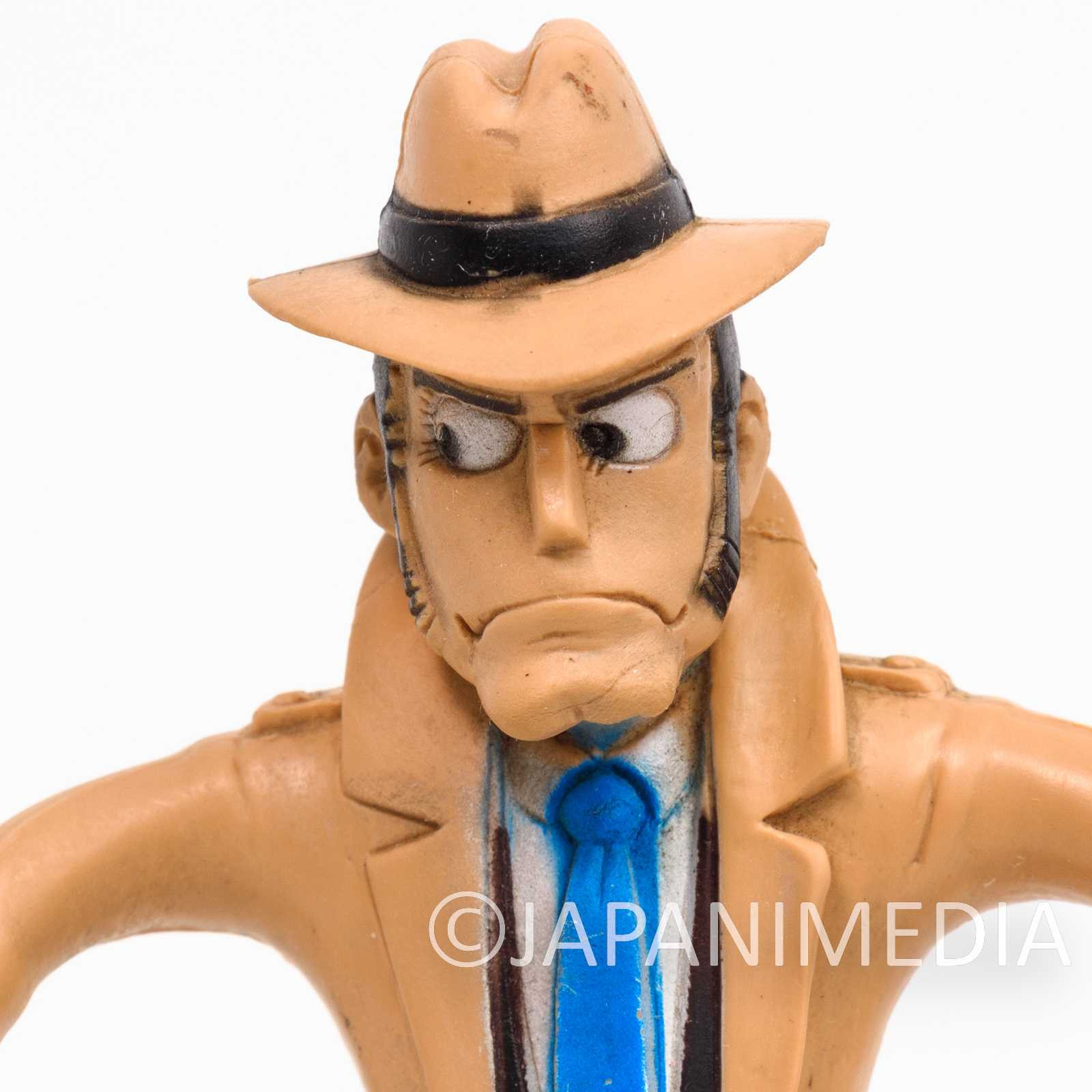 Retro RARE! Lupin the Third ZENIGATA Bendable Rubber Figure 8" Monkey Pose Japanimedia Store