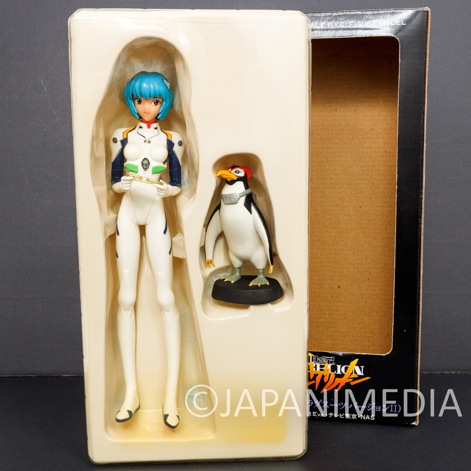 (Base Missing) Evangelion Ayanami Rei & Penpen 1/6 PVC Figure Set Tsukuda Hobby 