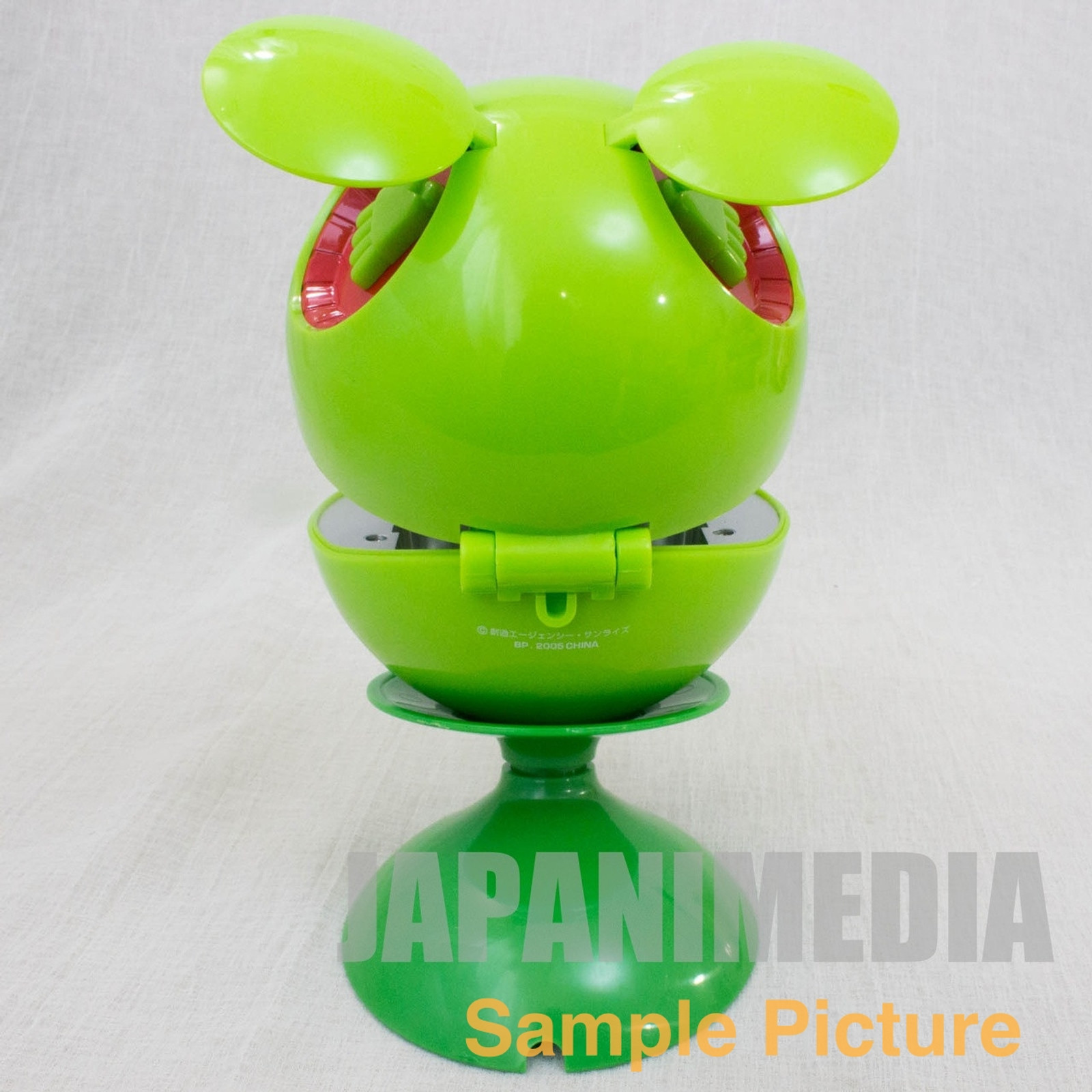 Gundam Mascot Robot Haro Figure Desktop Clock (Green Ver.) JAPAN