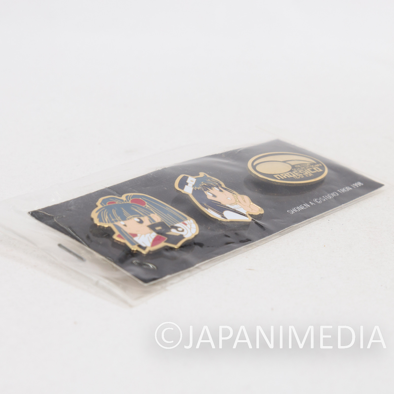 Martian Successor NADESICO Yurica Misumaru Ruri Hoshino Metal Pins 3pc Set