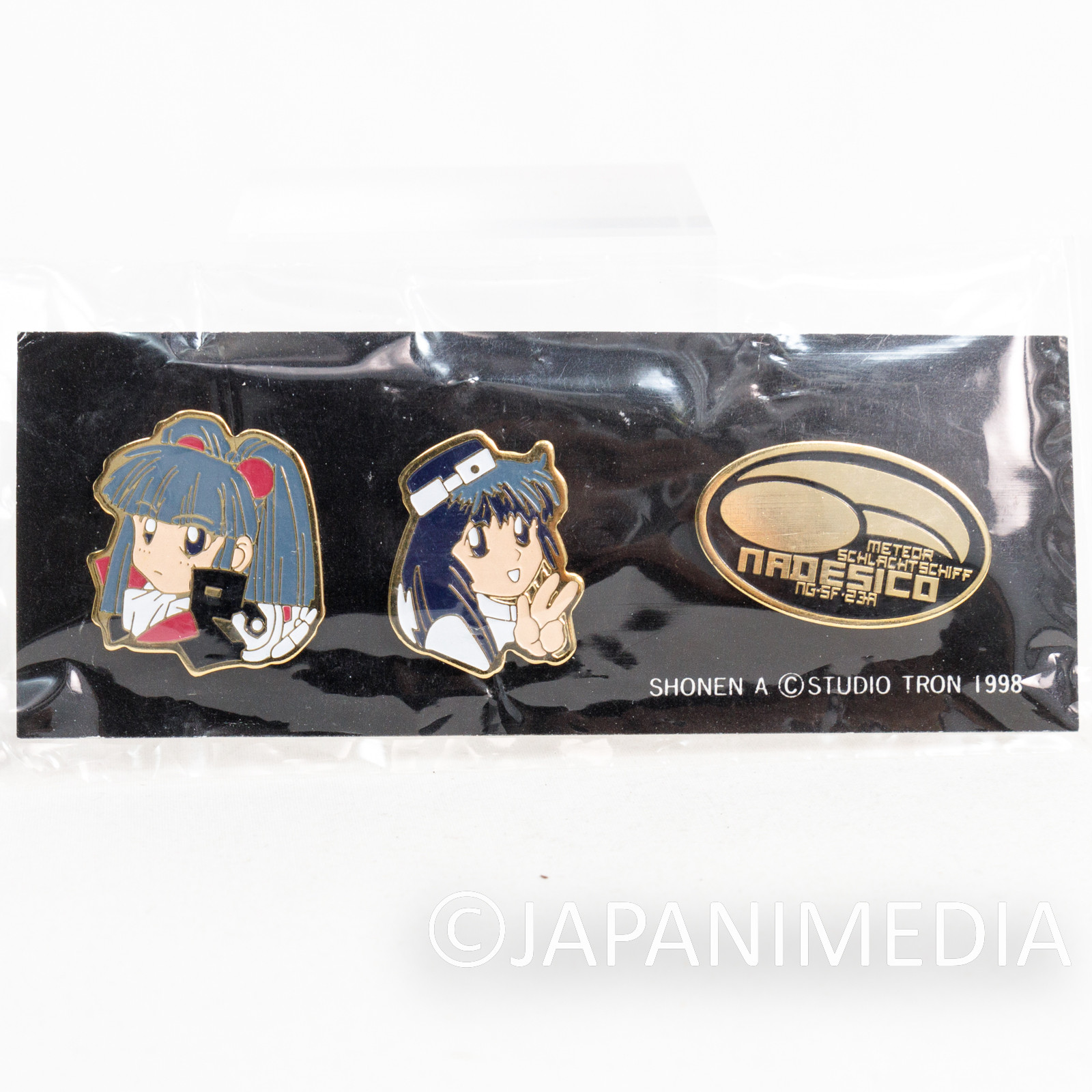 Martian Successor NADESICO Yurica Misumaru Ruri Hoshino Metal Pins 3pc Set