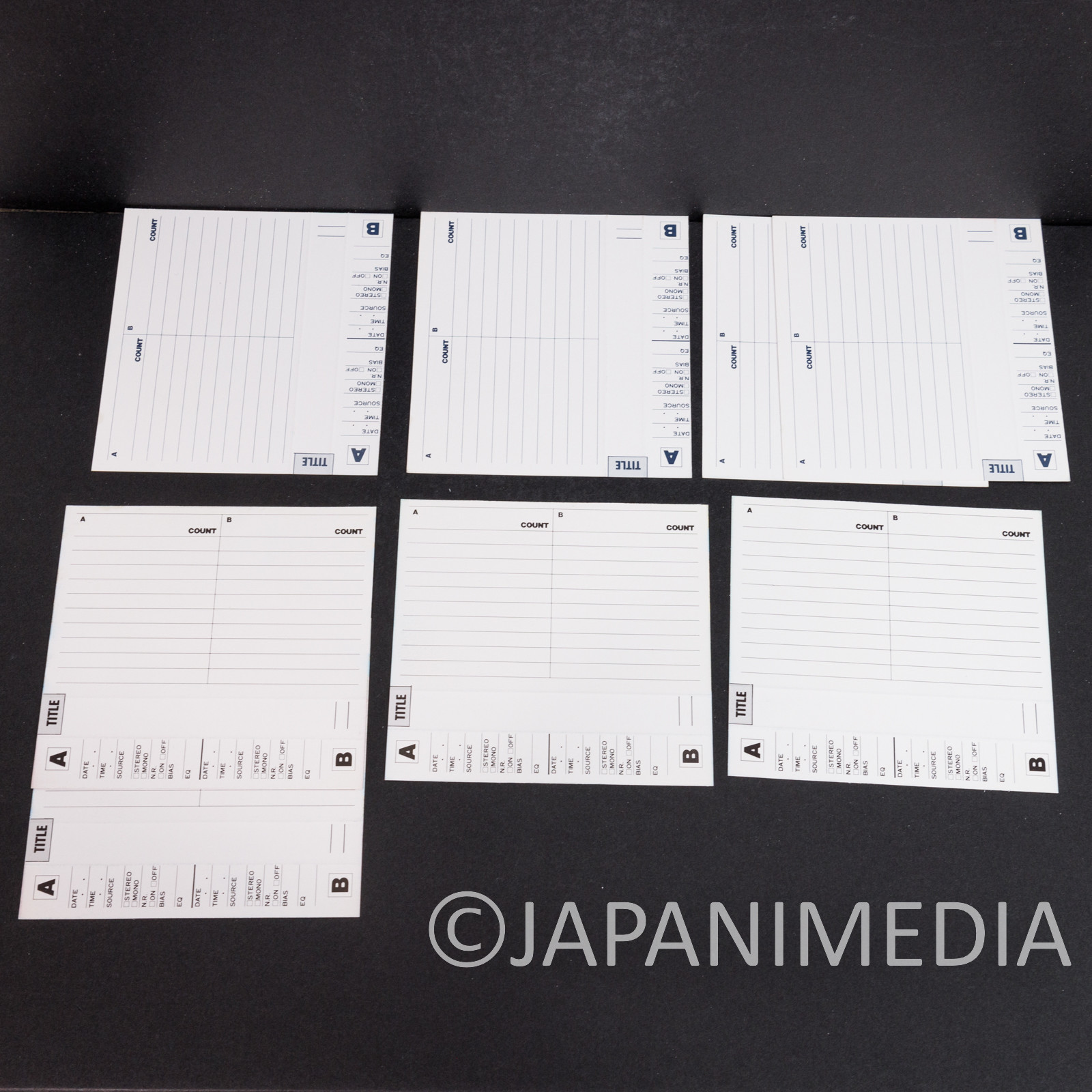 Red Photon Zillion Cassette Index Card 8 Sheet JAPAN