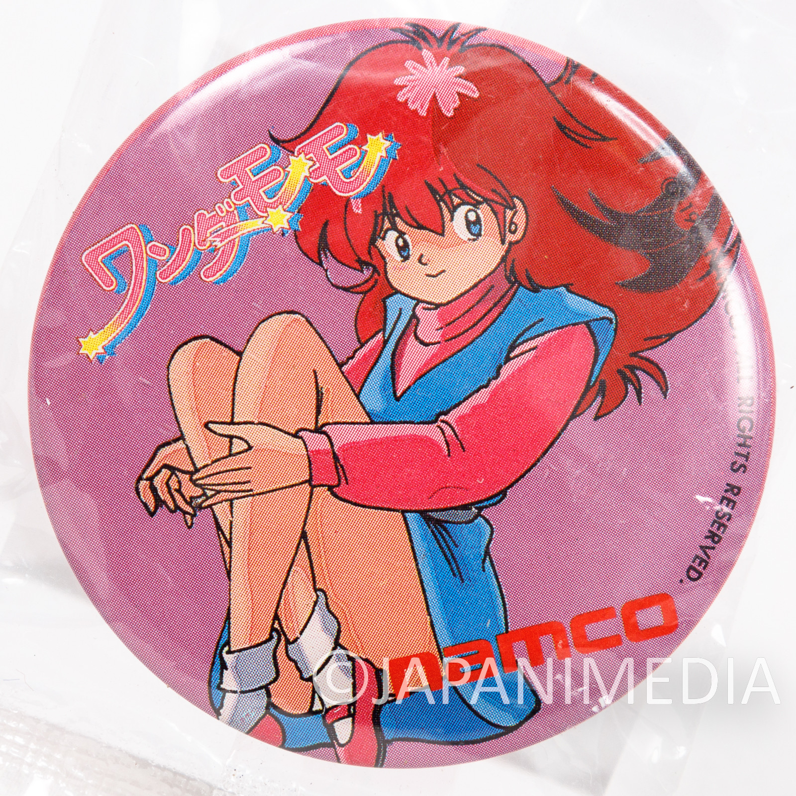 Wonder Momo Can Button Badge Pins #1 JAPAN GAME PC Engine NAMCO