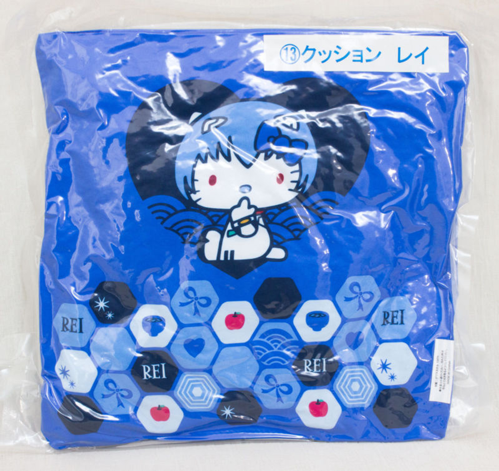 Evangelion x Hello Kitty Cushion Pillow Rei Ayanami Ver. Sanrio JAPAN ANIME