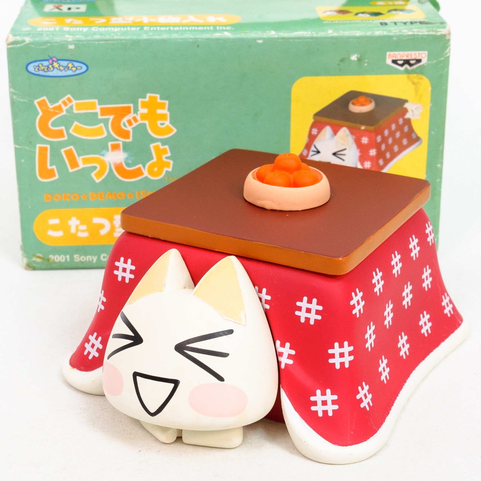 Sony Cat Doko Demo Issyo TORO INOUE in Kotatsu Polystone Figure Accessory Case #3