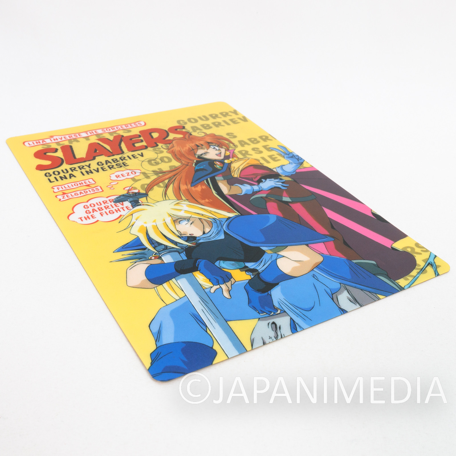 Slayers Lina Inverse & Gourry Gabriev Plastic Pencil Board Pad Shitajiki