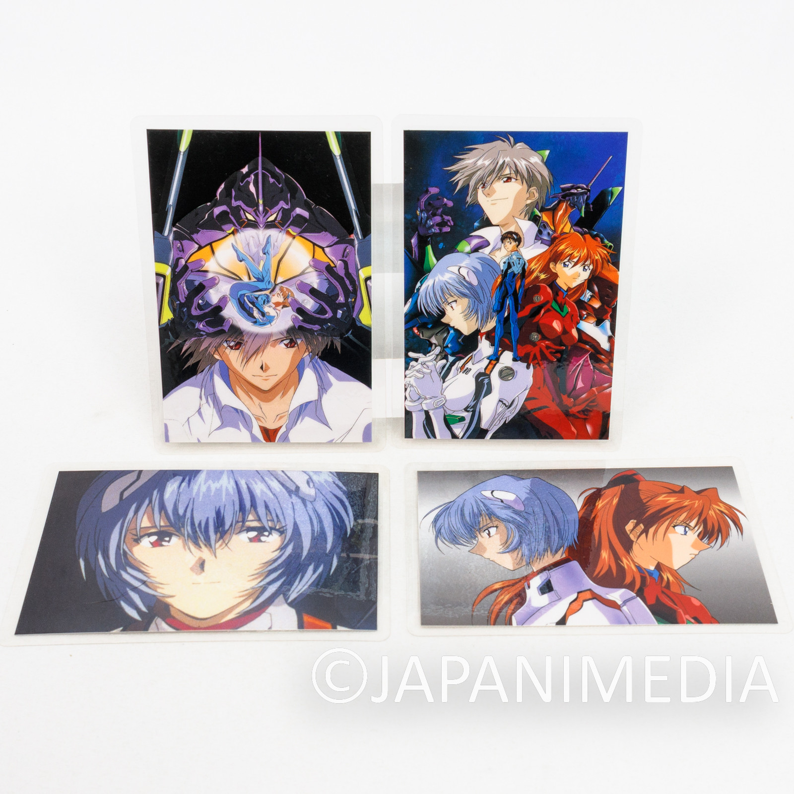 Evangelion Laminated Card 5pc Set Asuka Langley Rei Ayanami Kaworu Nagisa Movic