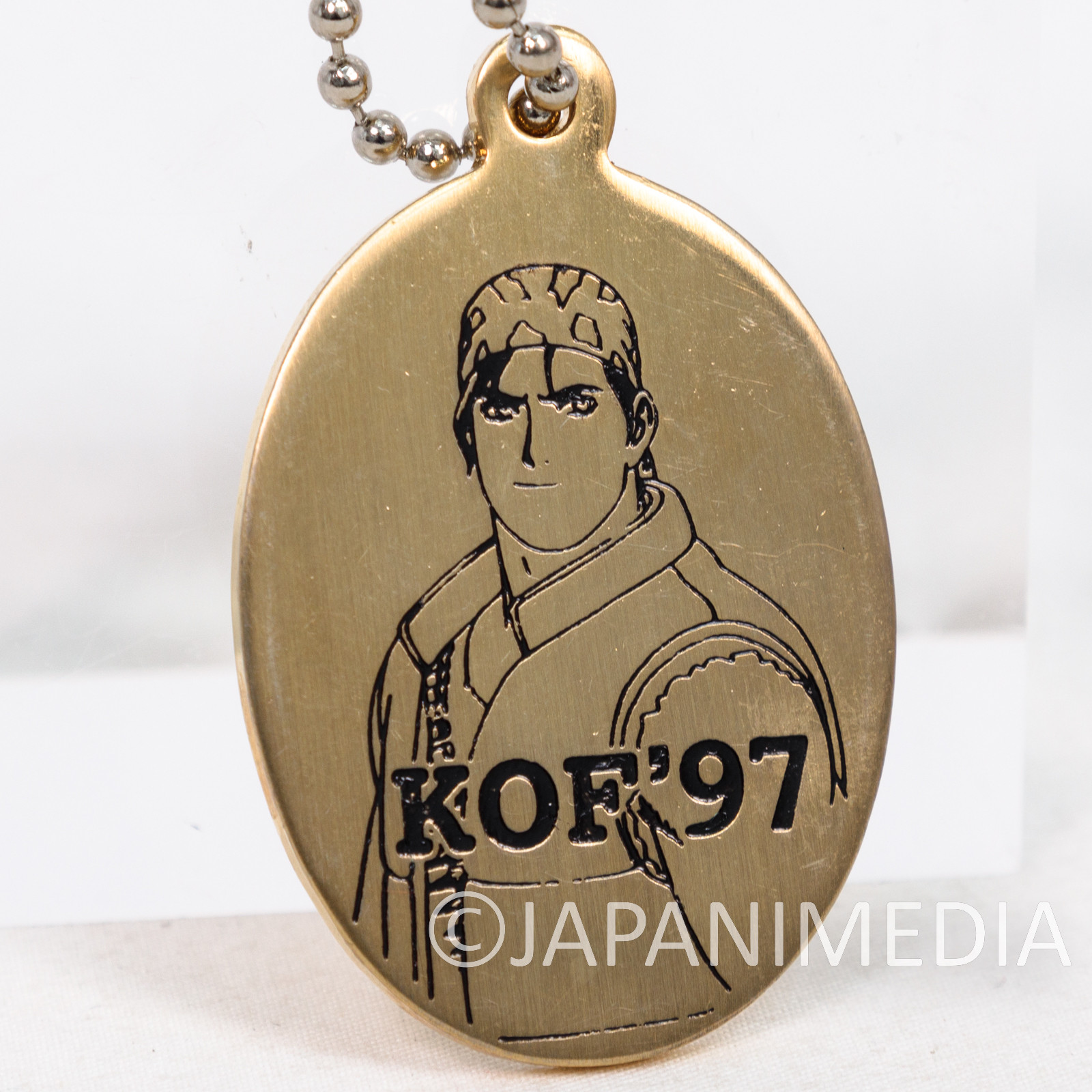 KOF '97 / King of Fighters Ralf Jones Metal Plate Ballchain SNK JAPAN NEOGEO