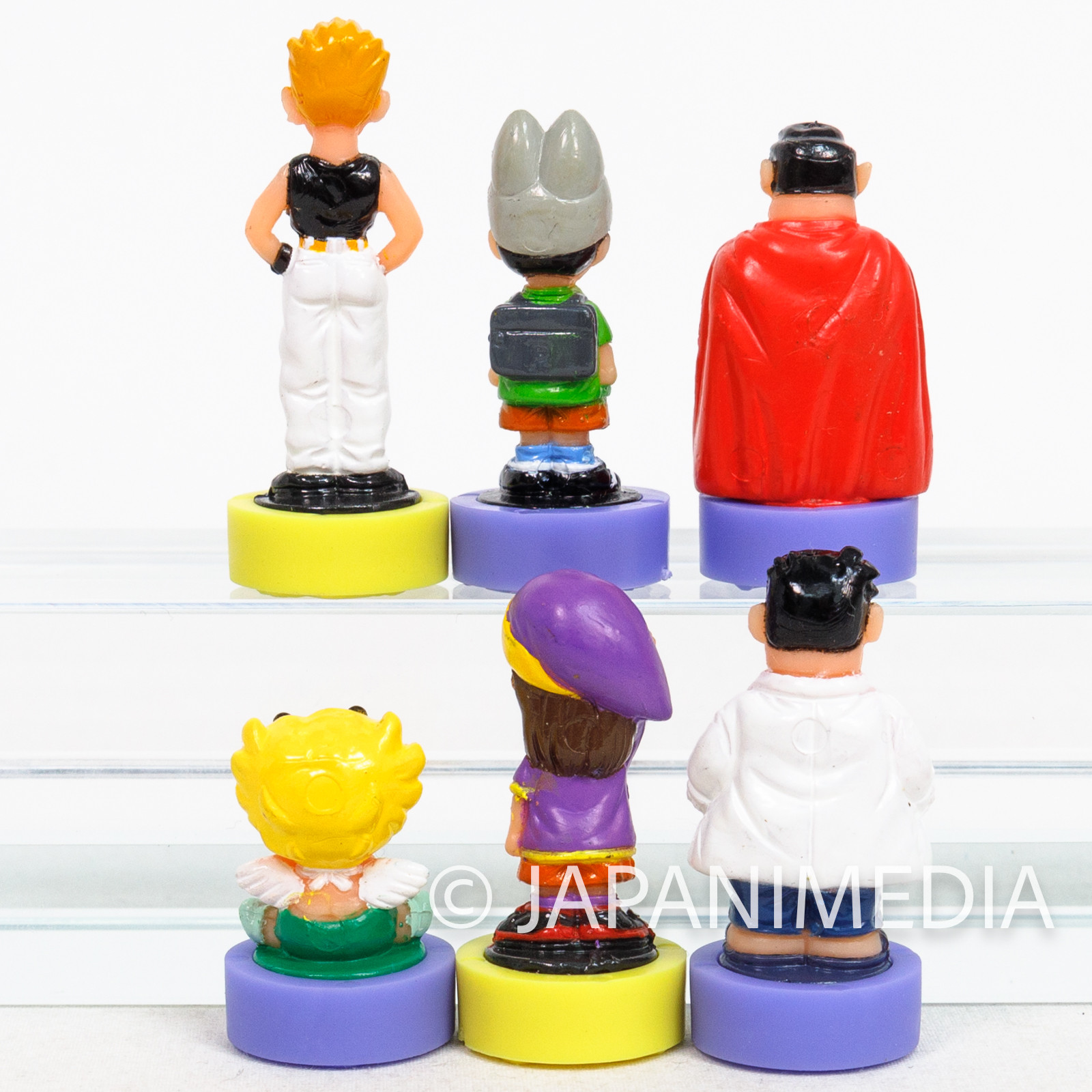Retro Dr. Slump Arale chan Miniature Mascot Figure Stamp 6pc Set JAPAN ANIME