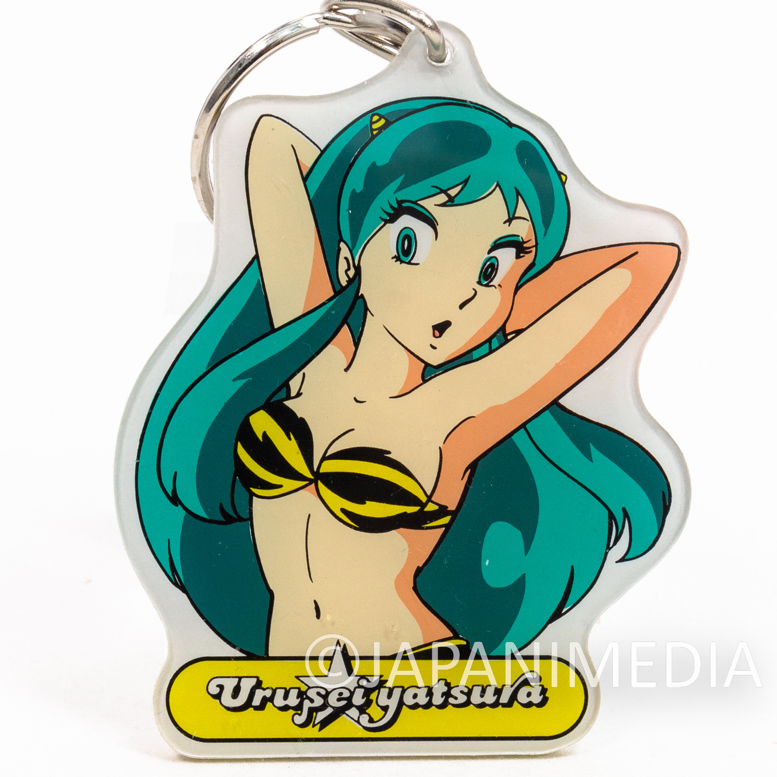 Retro RARE! Urusei Yatsura LUM Acrylic Mascot Keychain #1 ANIMEC