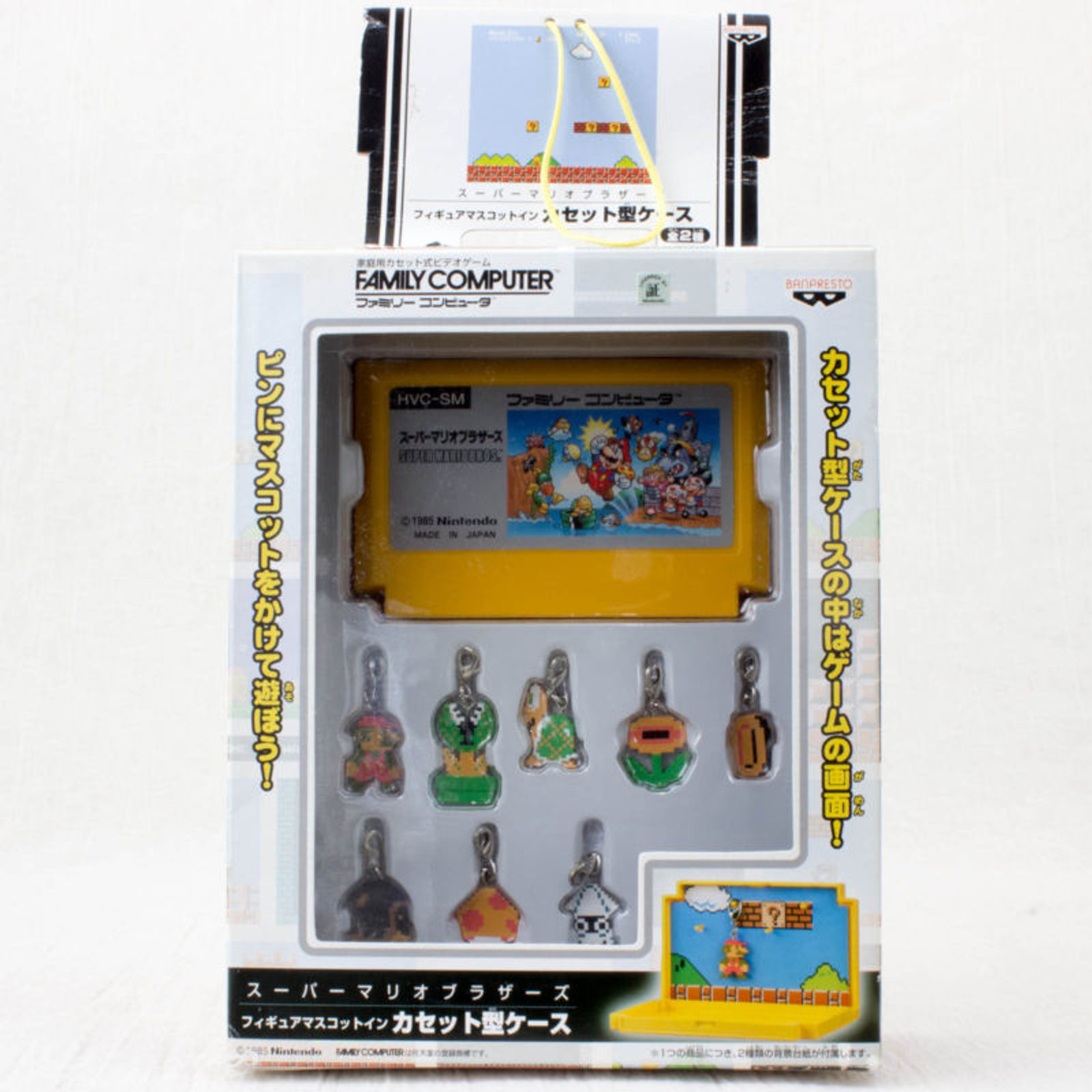 Super Mario Bros. Figure Mascot in Cassette type Case Mario Ver. Nintendo JAPAN