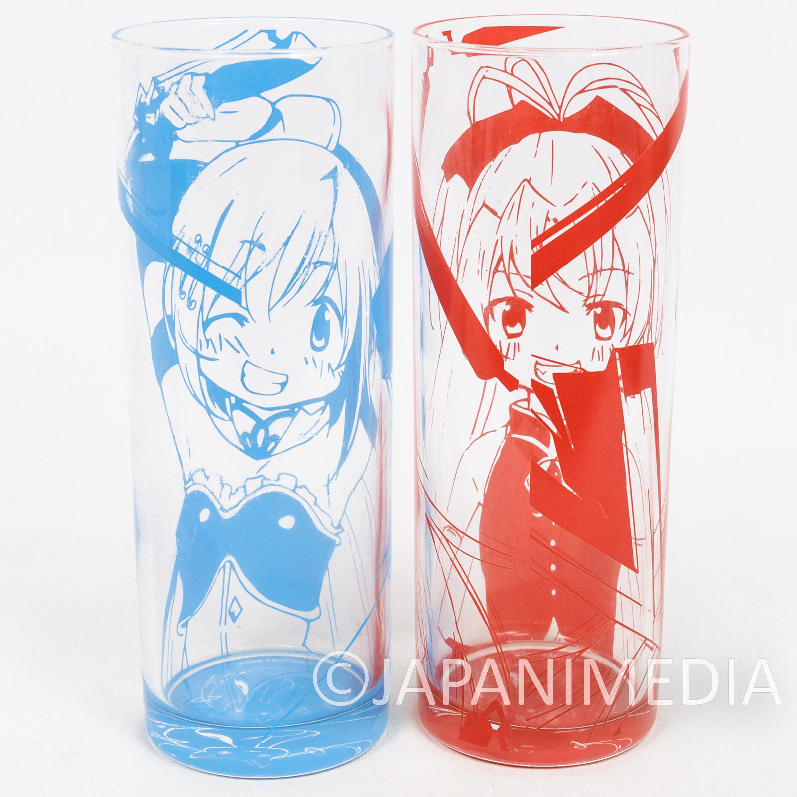 Puella Magi Madoka Magica Glass Set Sayaka Kyoko Sakura Miki Exhibition Limited