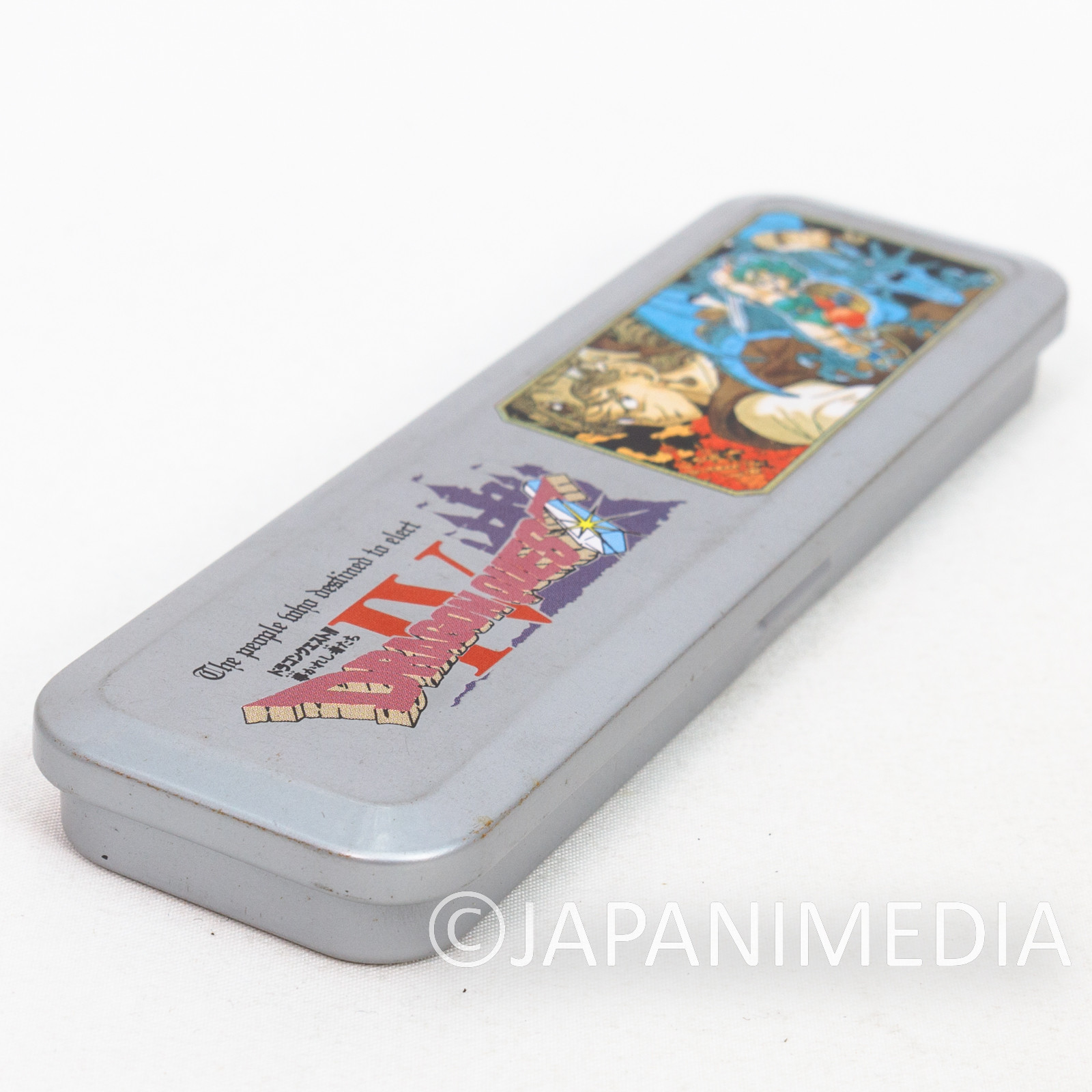 Retro RARE Dragon Quest 4 Mini Stationery set Enix 1991 [Pen Case / Pencil / Ruler ] JAPAN GAME NES