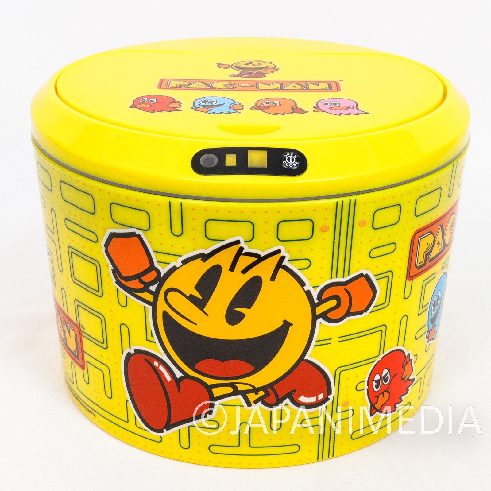 Pac-Man Sensor-Operated Plastic Trash Bin / PAC-LAND NAMCO FAMICOM