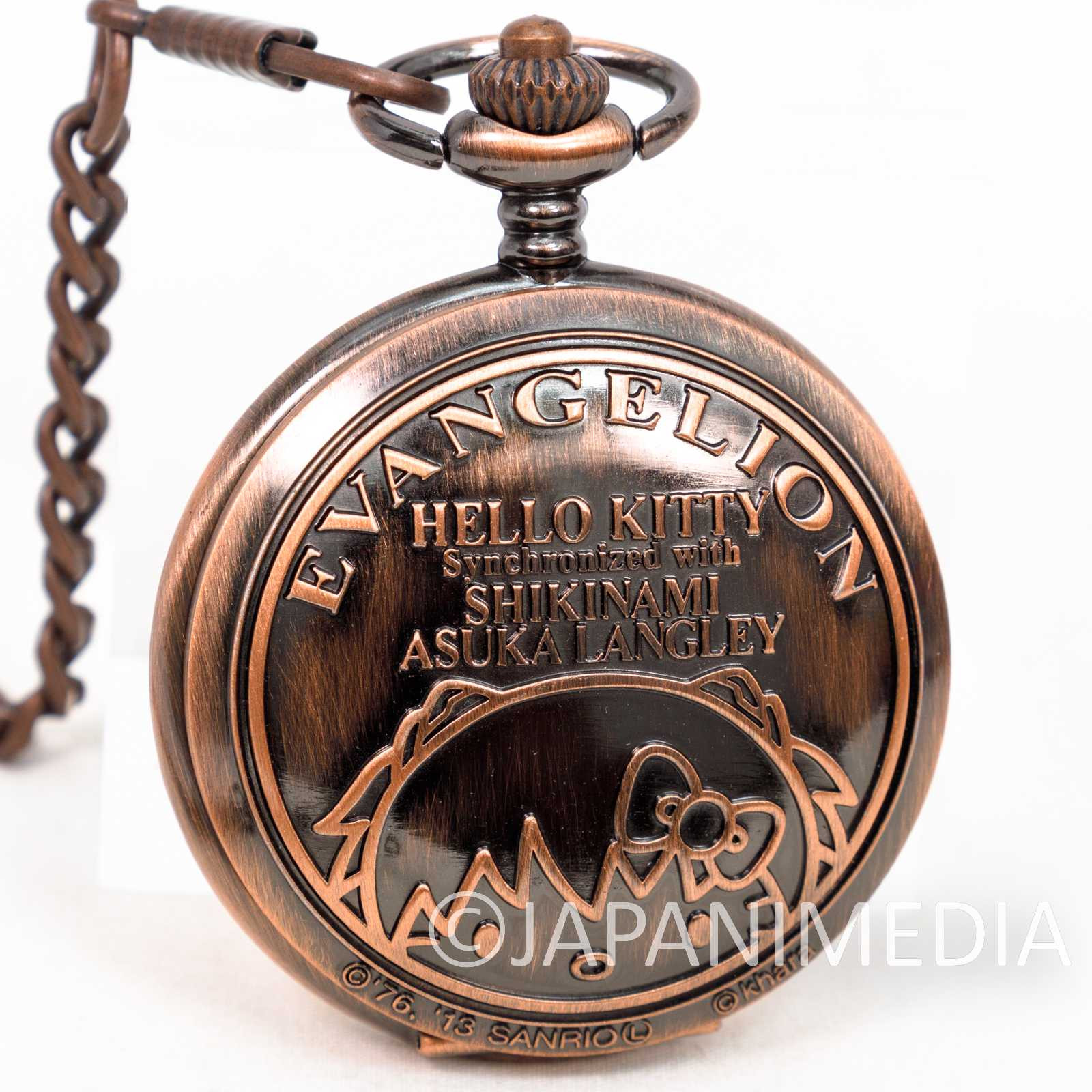 Evangelion x Hello Kitty Asuka Langley Pocket Watch SEGA Japanimedia Store 3