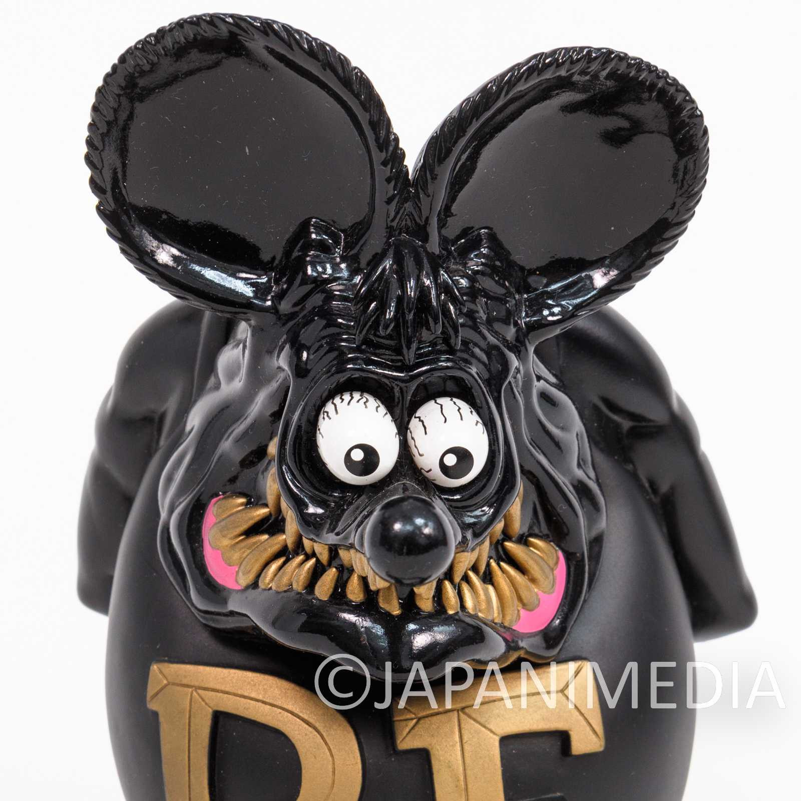 RAT FINK Black & Gold Ver 8" Soft Vinyl Figure Mooneyes ED ROTH Japanimedia Store