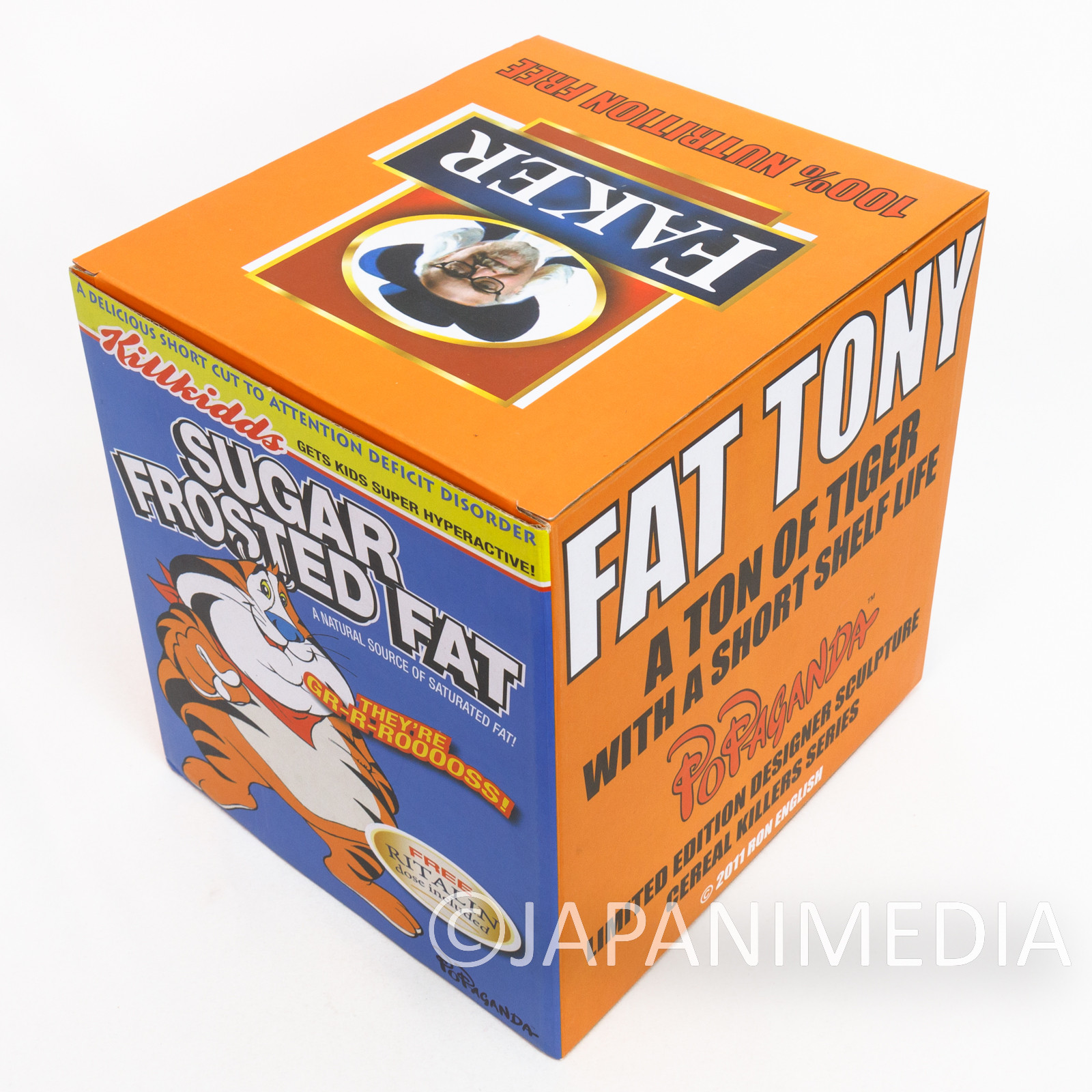 FAT TONY PoPaganda Tiger Soft Vinyl Figure Cereal Killer Series RON ENGLISH