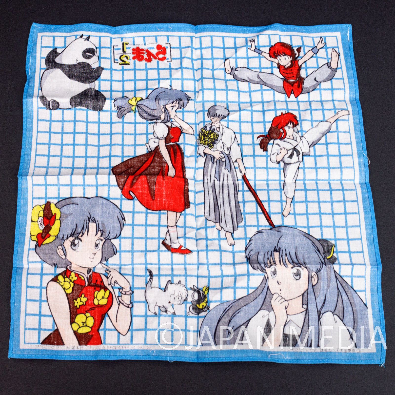 Retro RARE! Ranma 1/2 Handkerchief #1 [Ranma/Akane/Kuno]