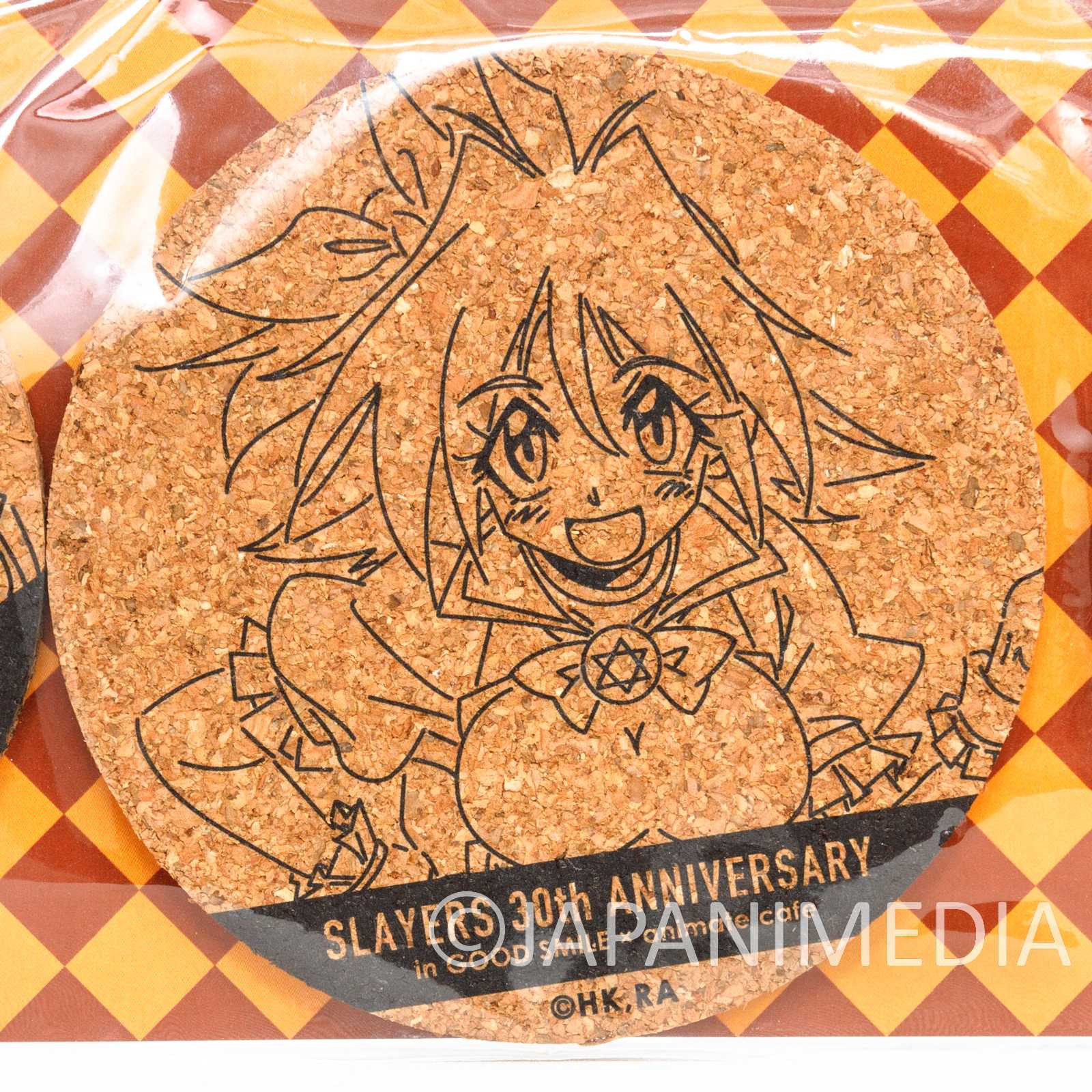 Slayers Cork Coaster 3pc Set [ Lina Naga Ameria ] 30th Anniversary Japanimedia Store